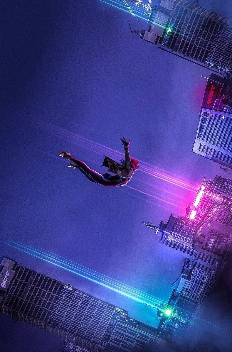 Into The Spider Verse 790 X 1200 Background