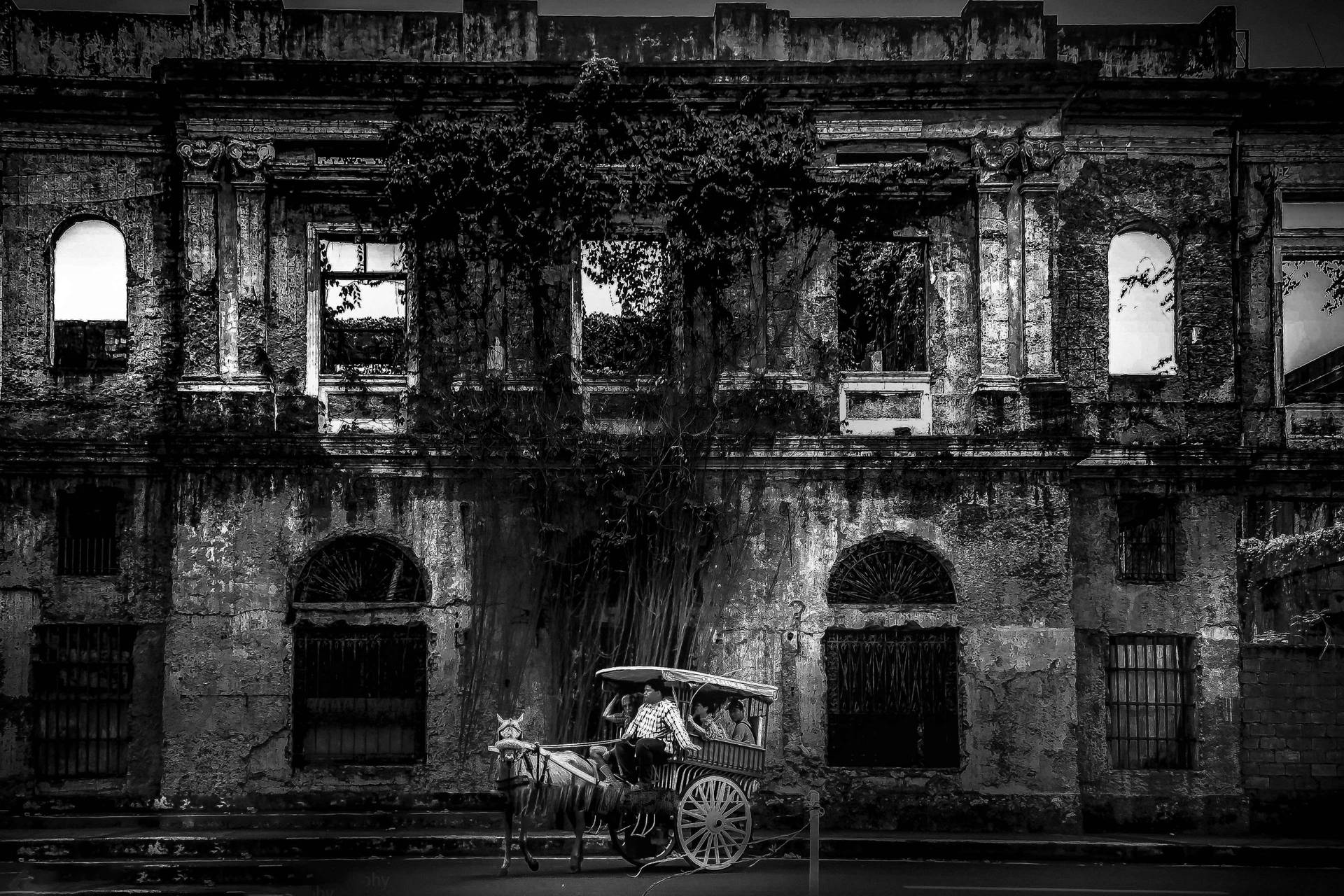 Intramuros Manila Monochrome Photography Background