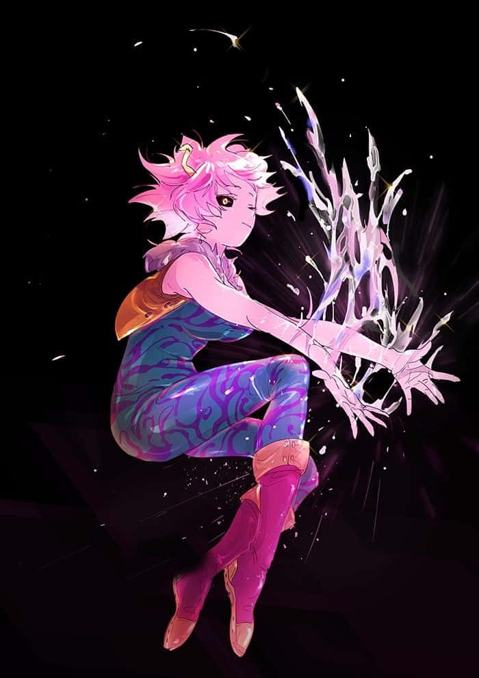 Intricate Ashido Ax120 Wallpaper In Black