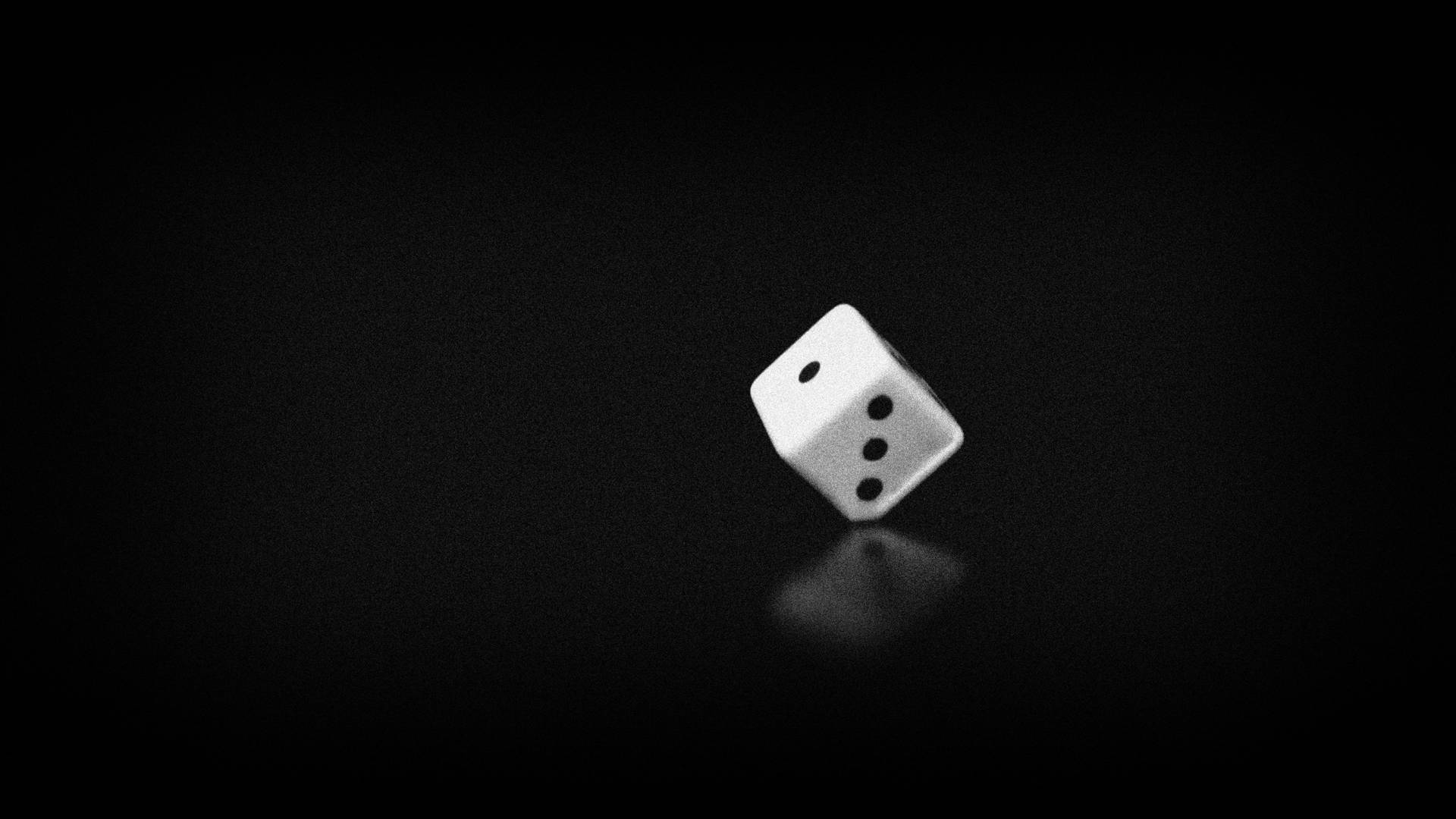 Intricate Black And White Dice In 4k Ultra Hd Background