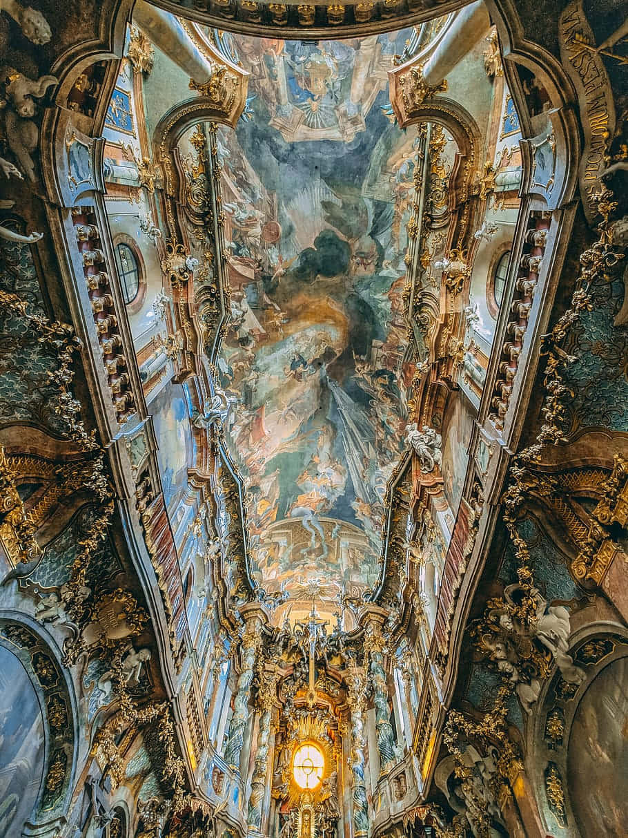 Intricate Ceiling Design [wallpaper]