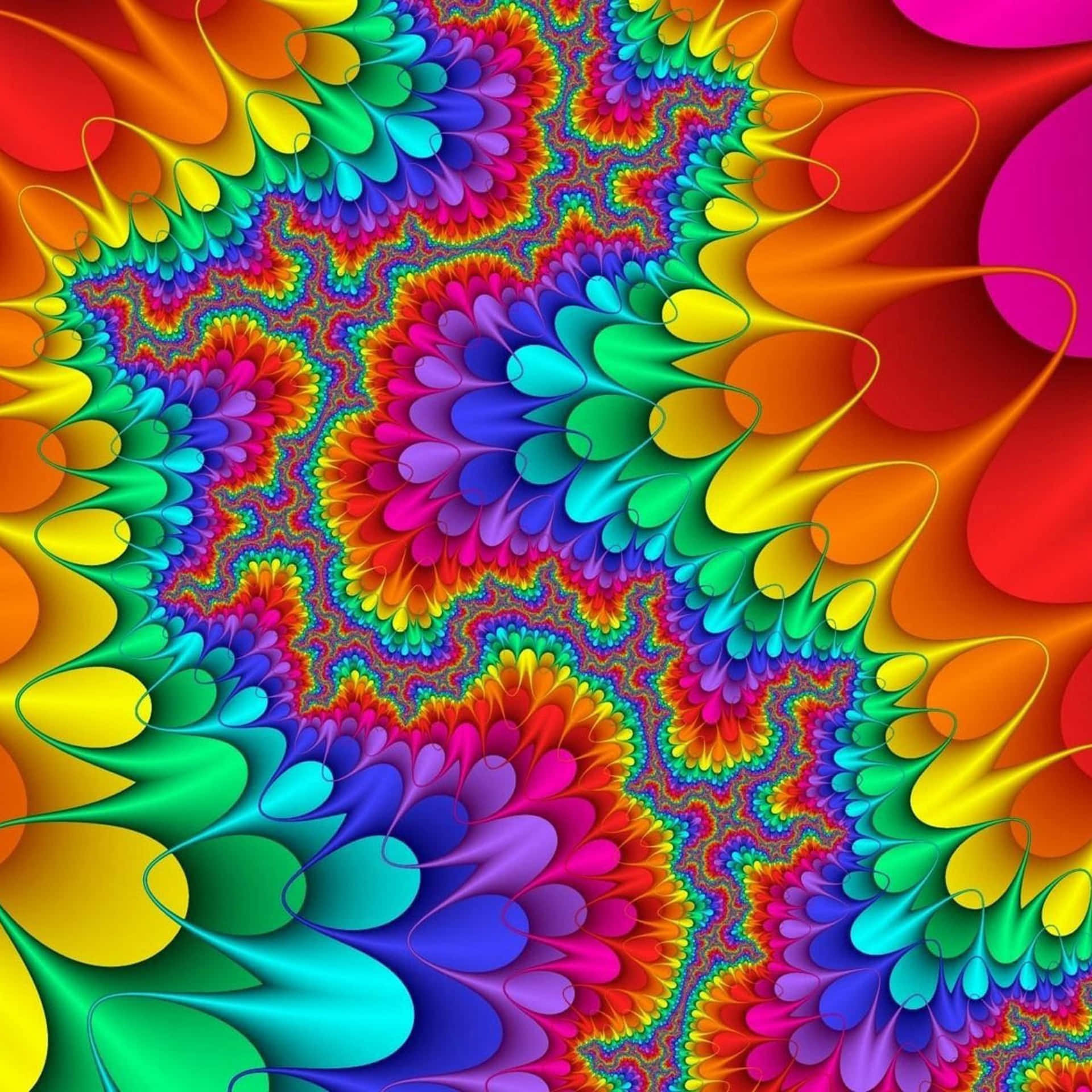 Intricate Colorful Abstract Art Background
