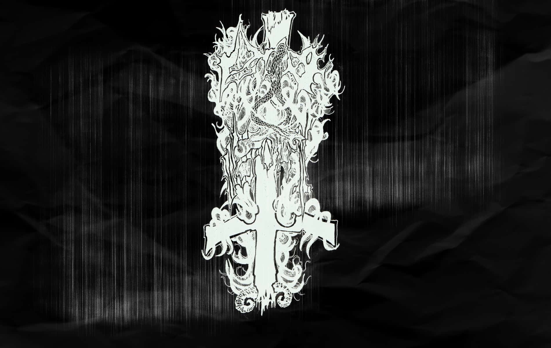 Intricate Dark Artwork Cross