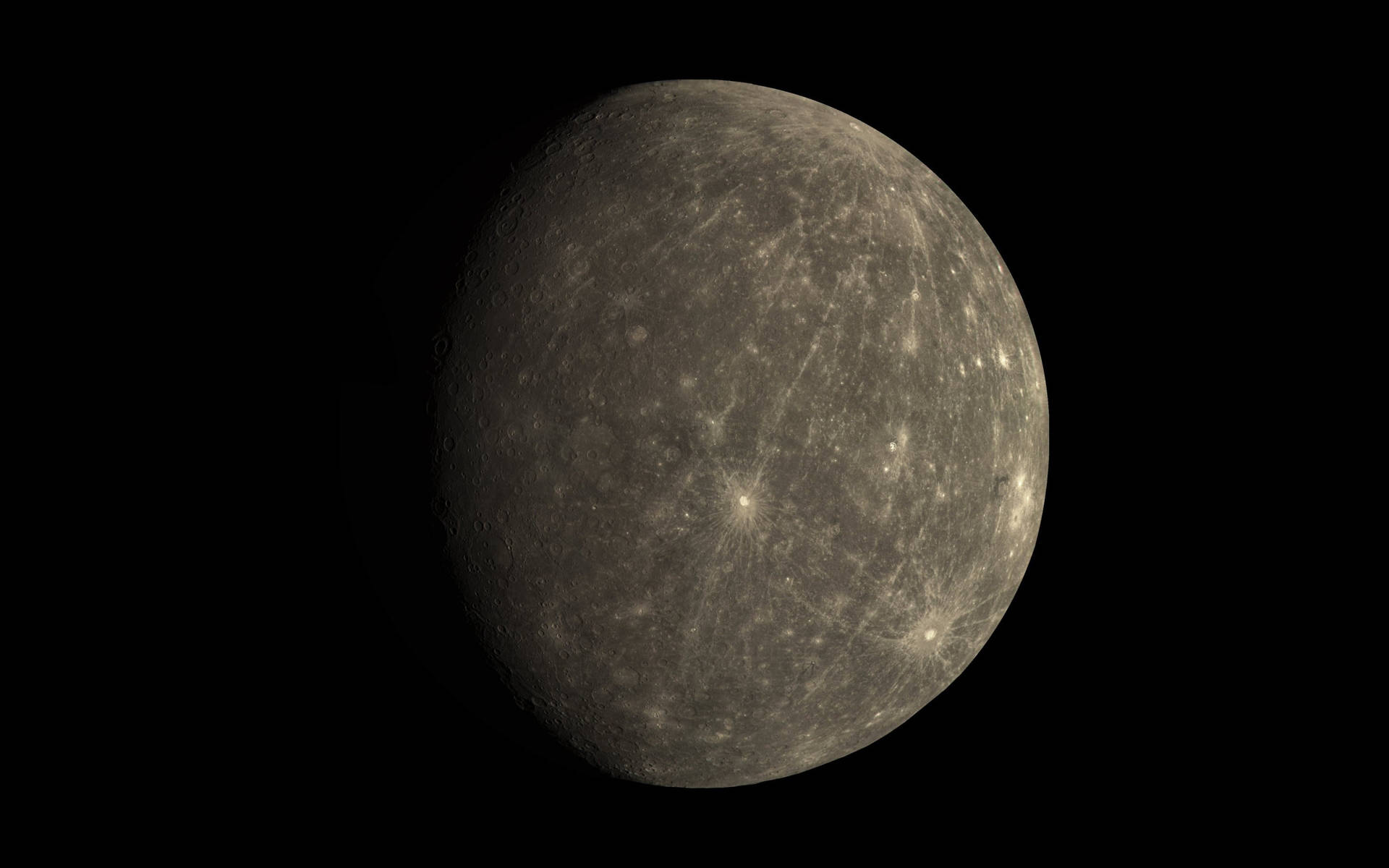 Intricate Depths Of Mercury's Solid Core Background