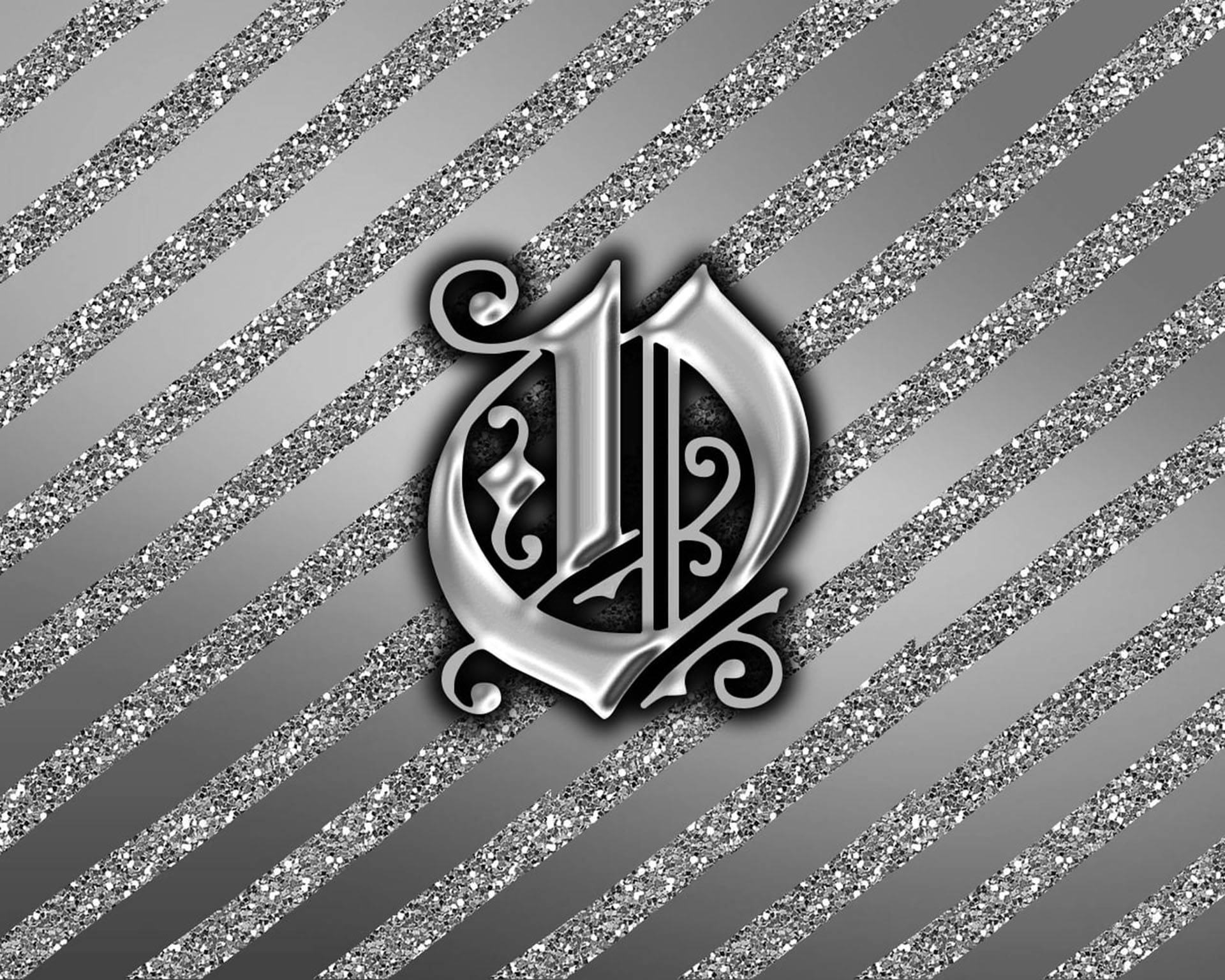 Intricate Gothic Silver Letter O Background