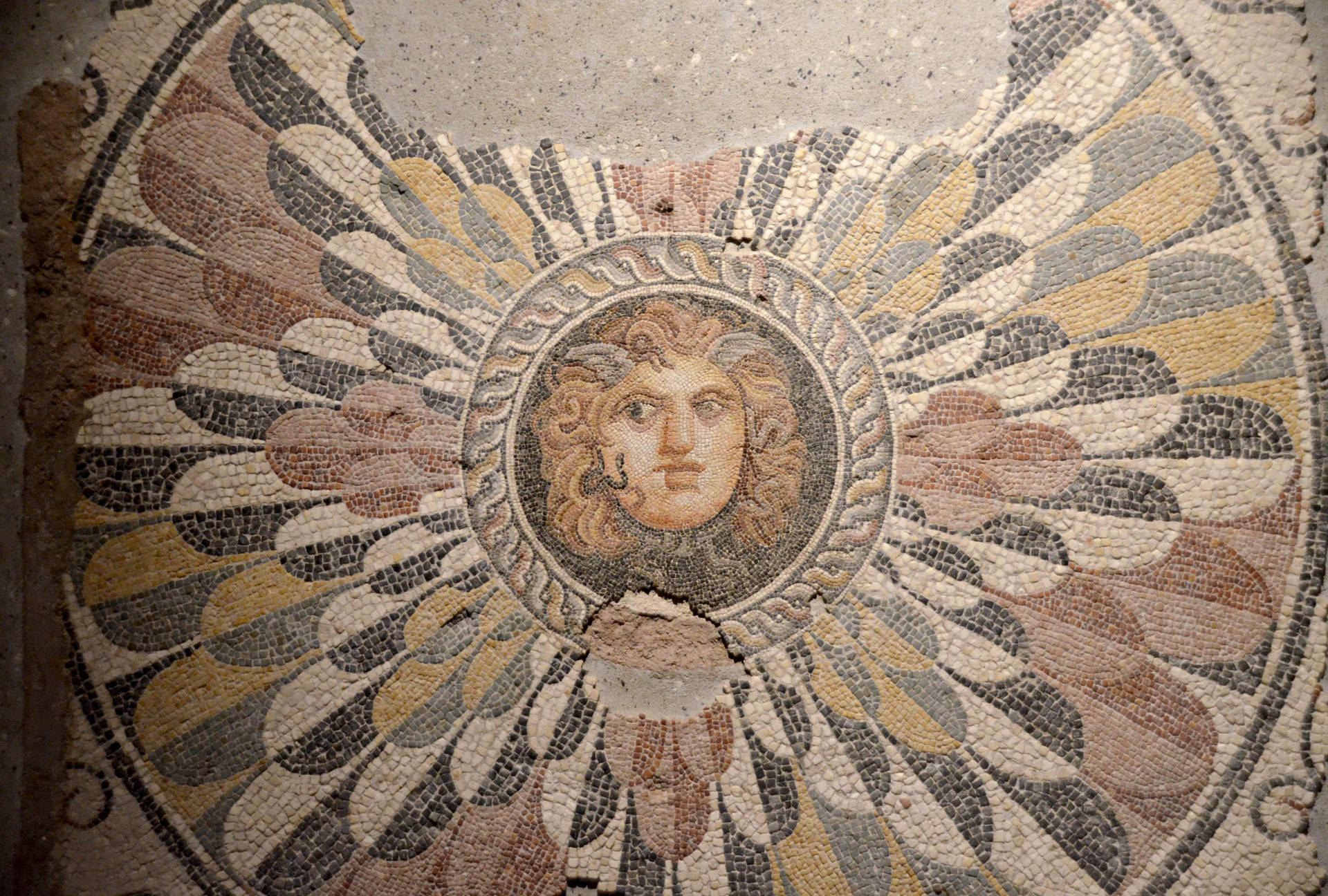 Intricate Medusa Mosaic In Alexandria