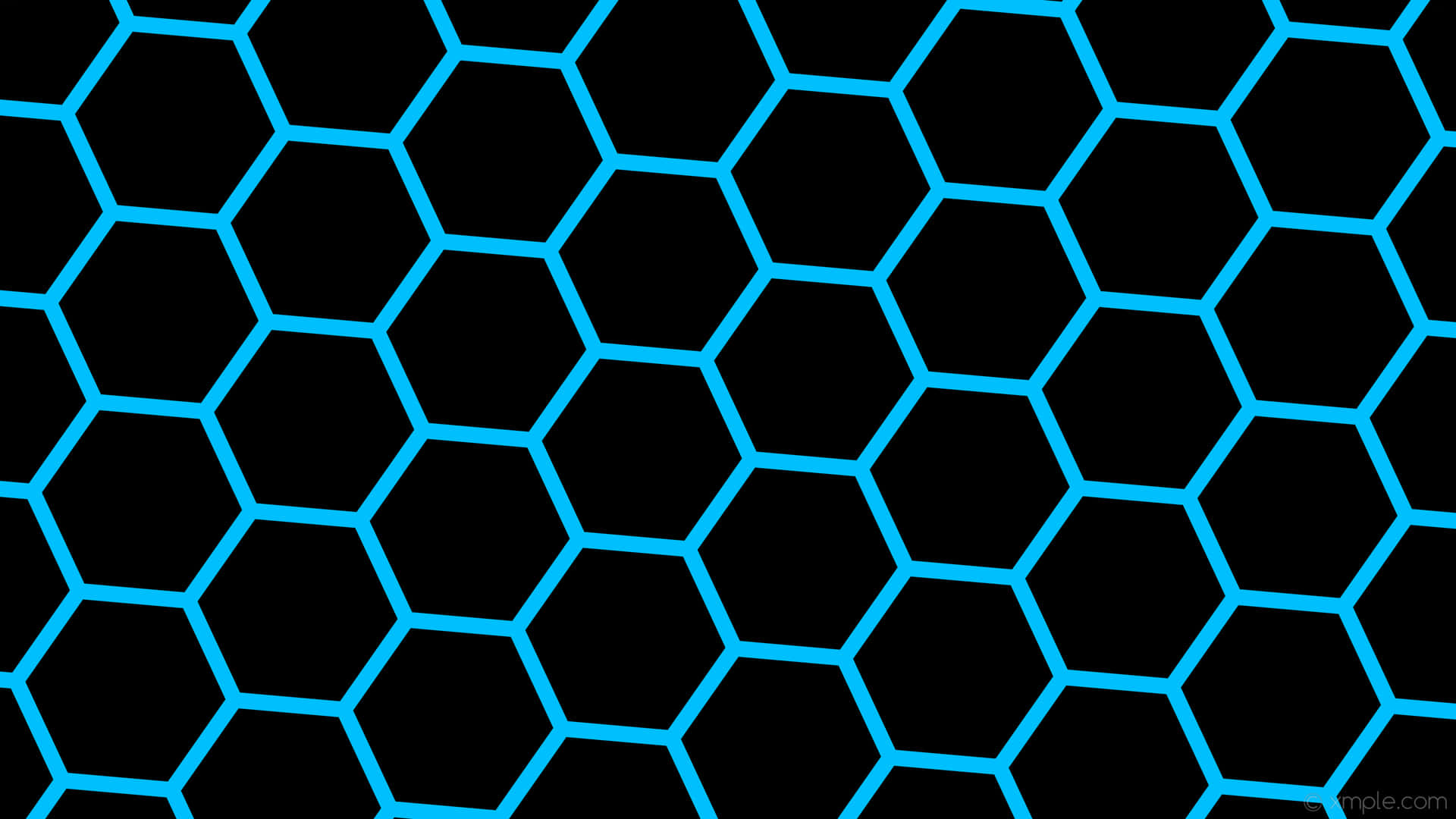 Intricate Shapes Of Colorful Hexagons Background