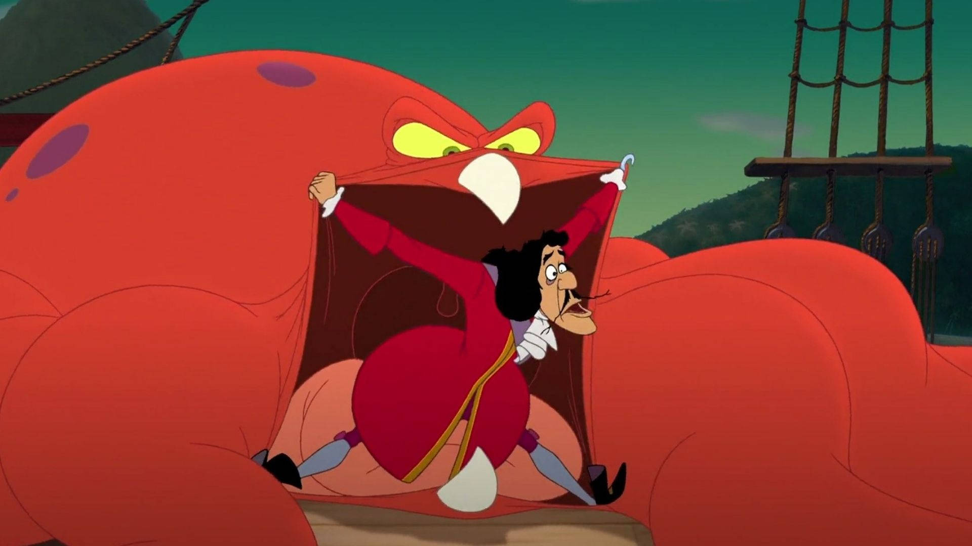 Intrigued Captain Hook Background