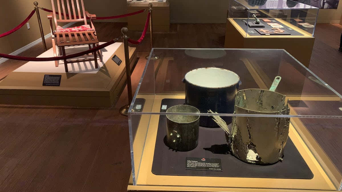 Intriguing Artifacts Displayed At The Rms Titanic Museum Background
