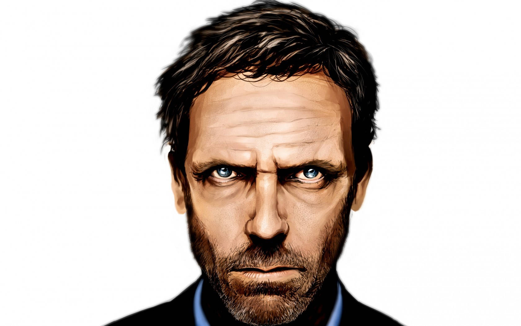 Intriguing Artistic Portrait Of Dr. House Background