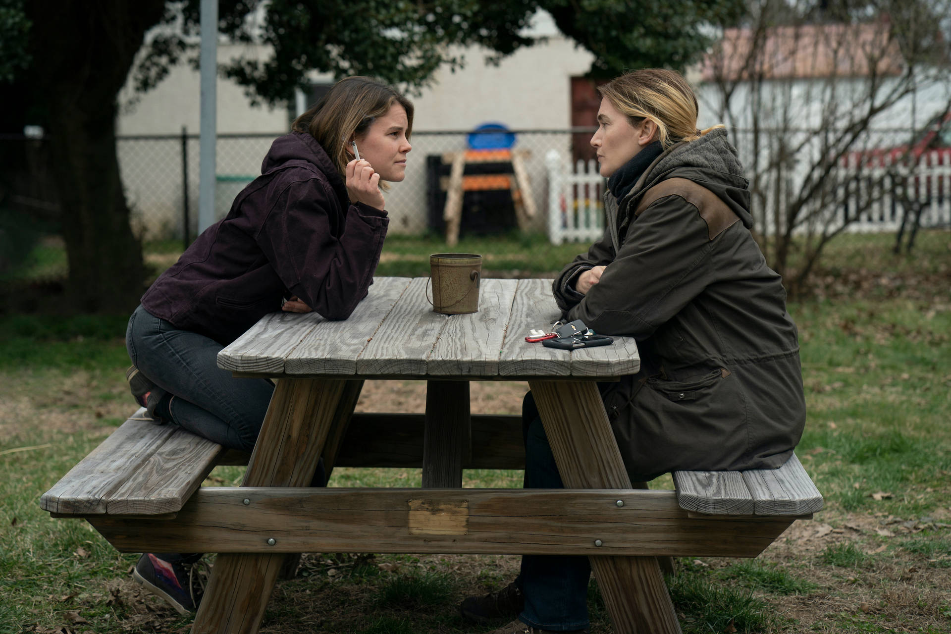 Intriguing Scene Between Carrie Layden And Marianne In Hbo's Mare Of Easttown Background