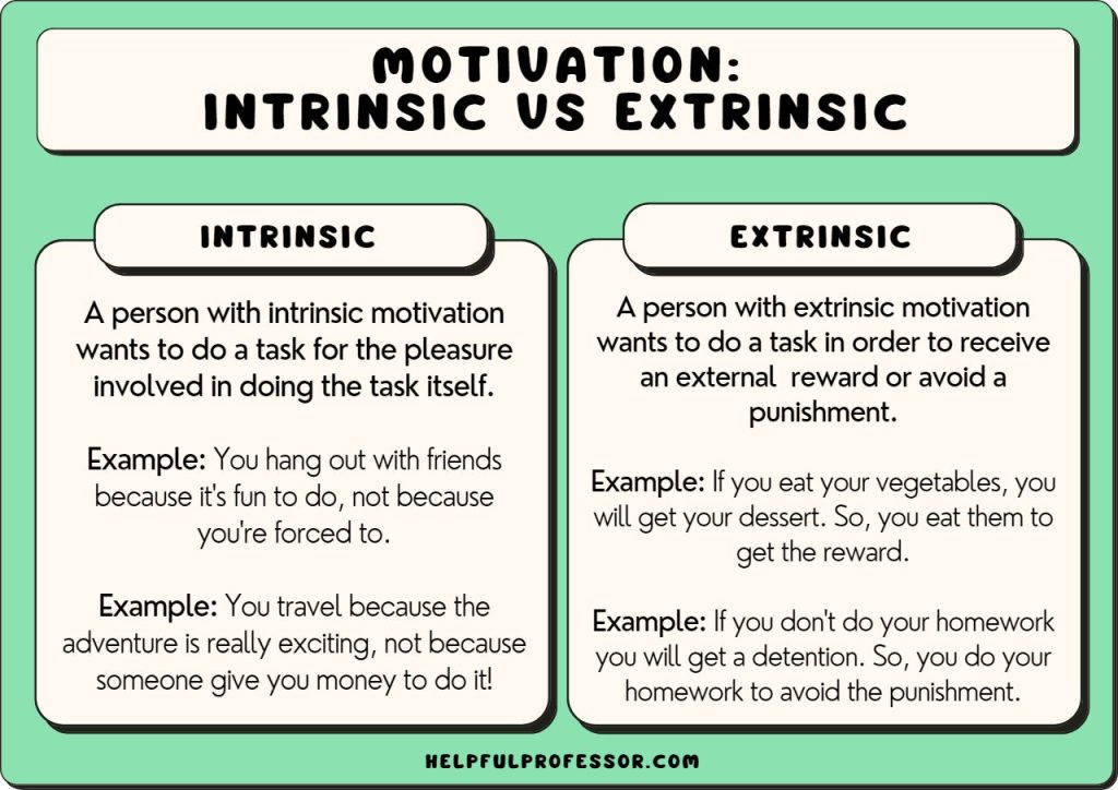 Intrinsic Vs Extrinsic Motivation Background