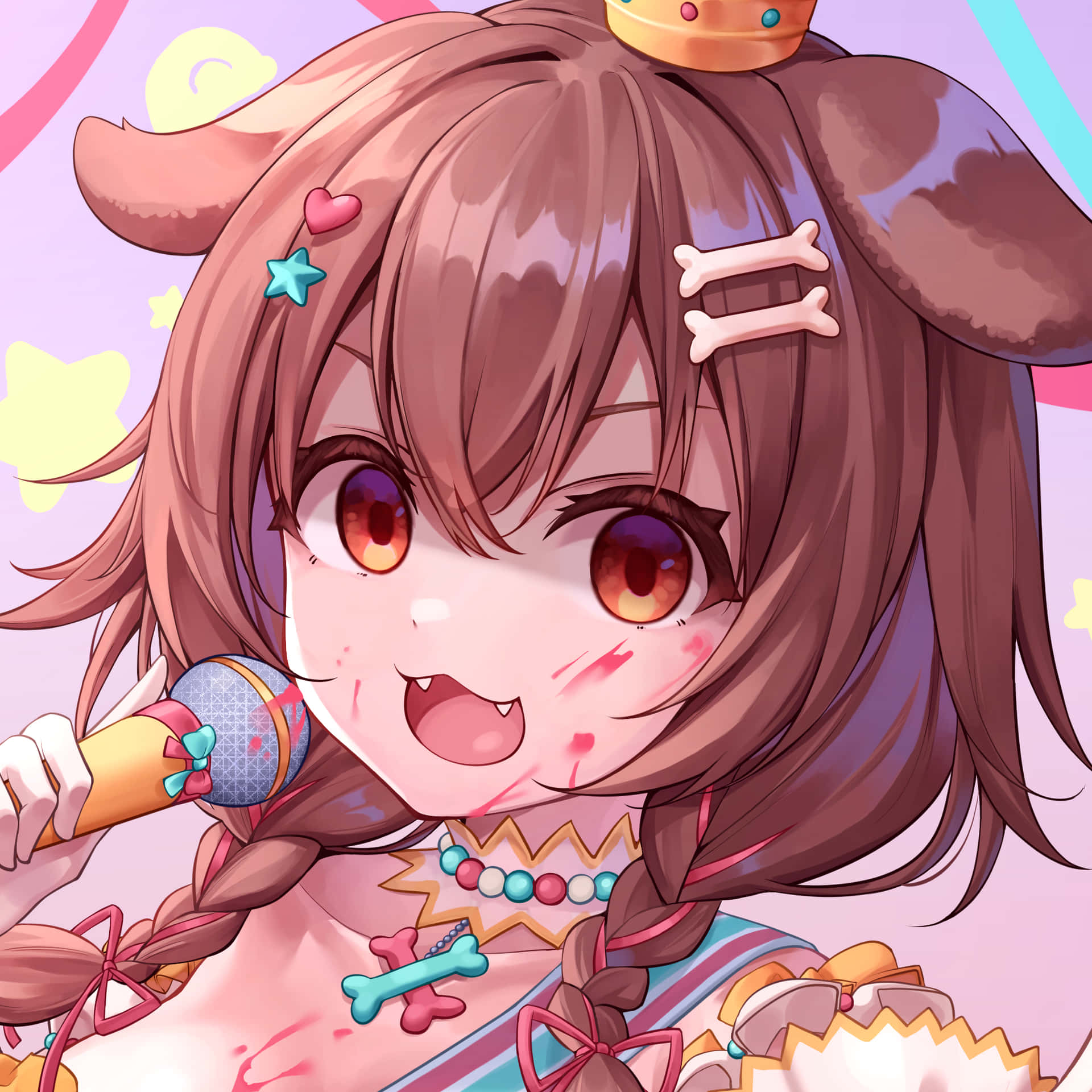 Inugami Korone, A Virtual Youtube Star And Idol Background
