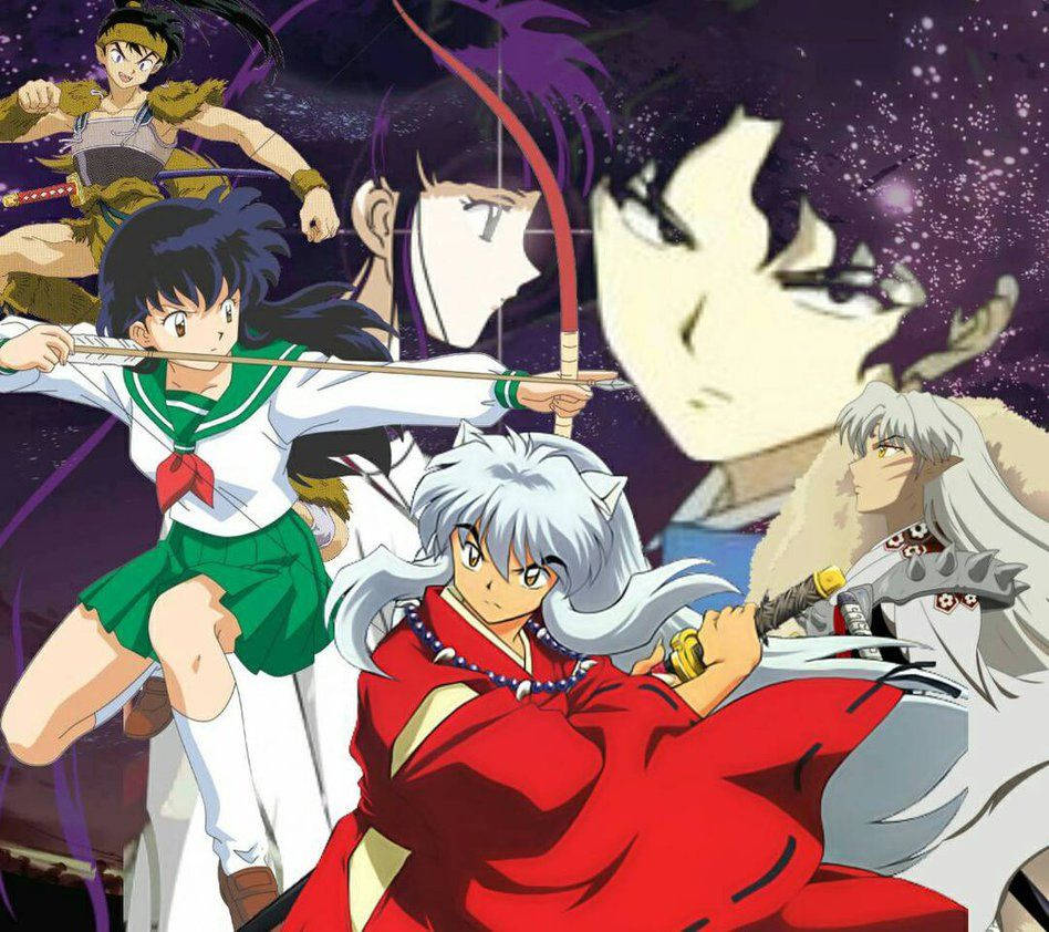 Inuyasha Characters Poster Background