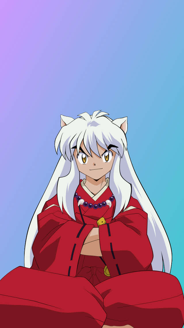 Inuyasha In Blue Phone Background