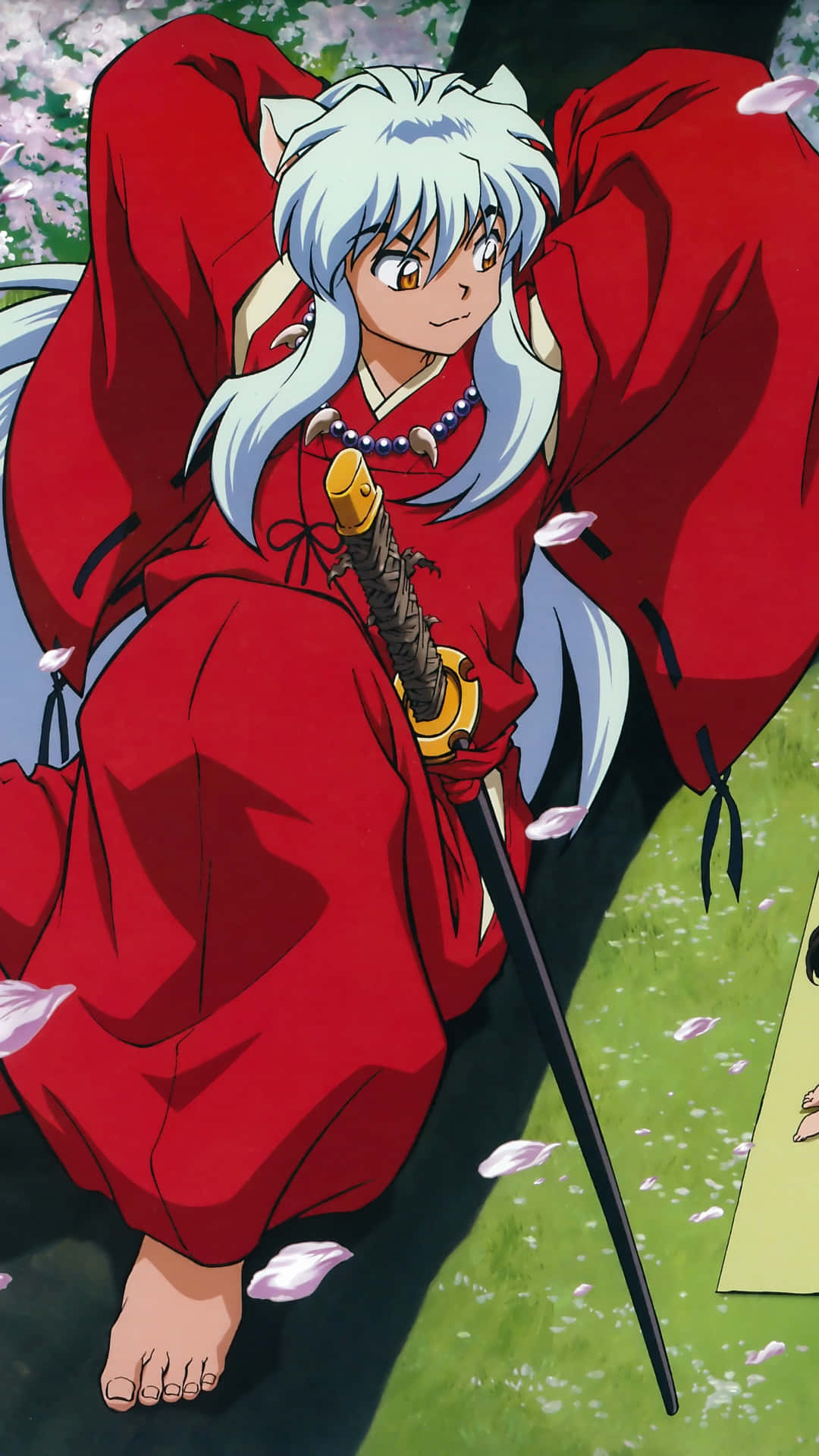 Inuyasha In Tree Phone Background