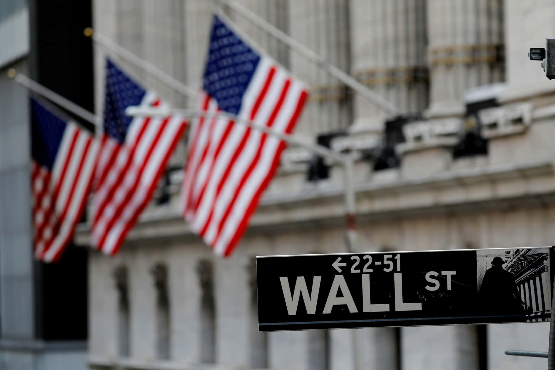 Investors Thriving On Wall Street Background