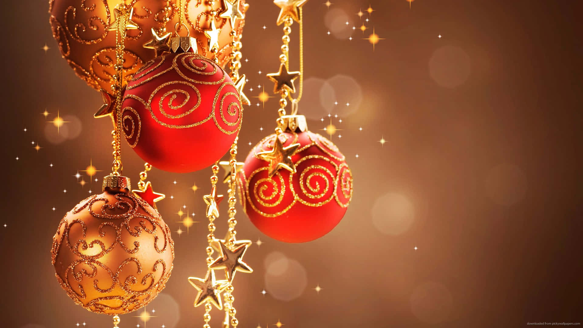 Invite The Holiday Spirit Into Your Home With This Stunning 1920x1080 Hd Christmas Wallpaper. Background