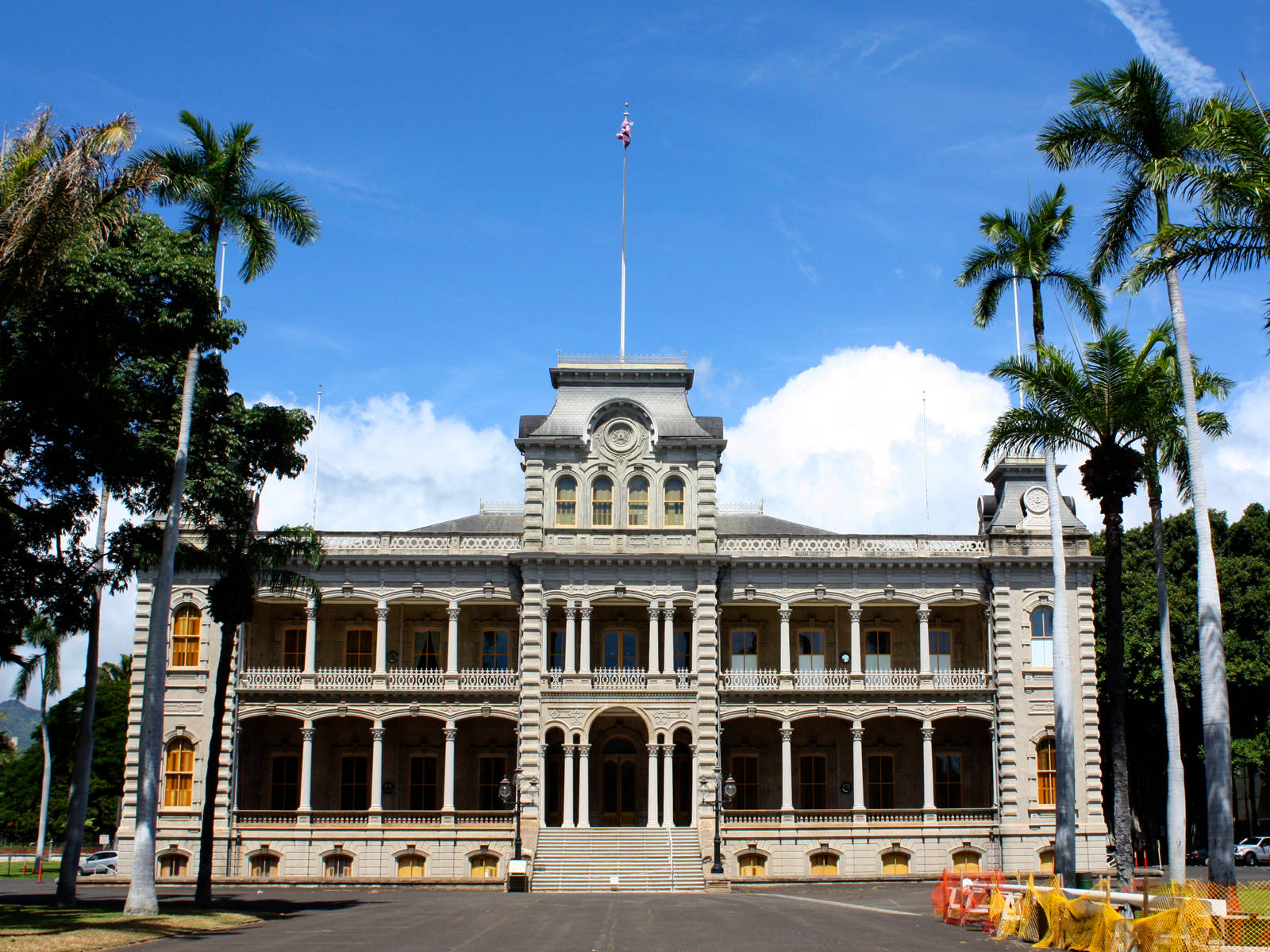 Iolani Palace Facade Background