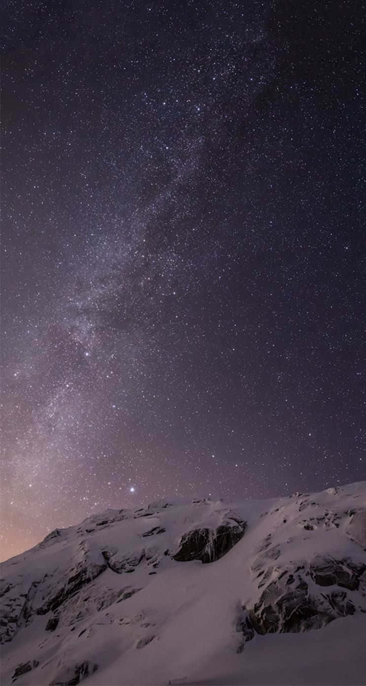 Ios 1 Bright Star Studded Sky Background