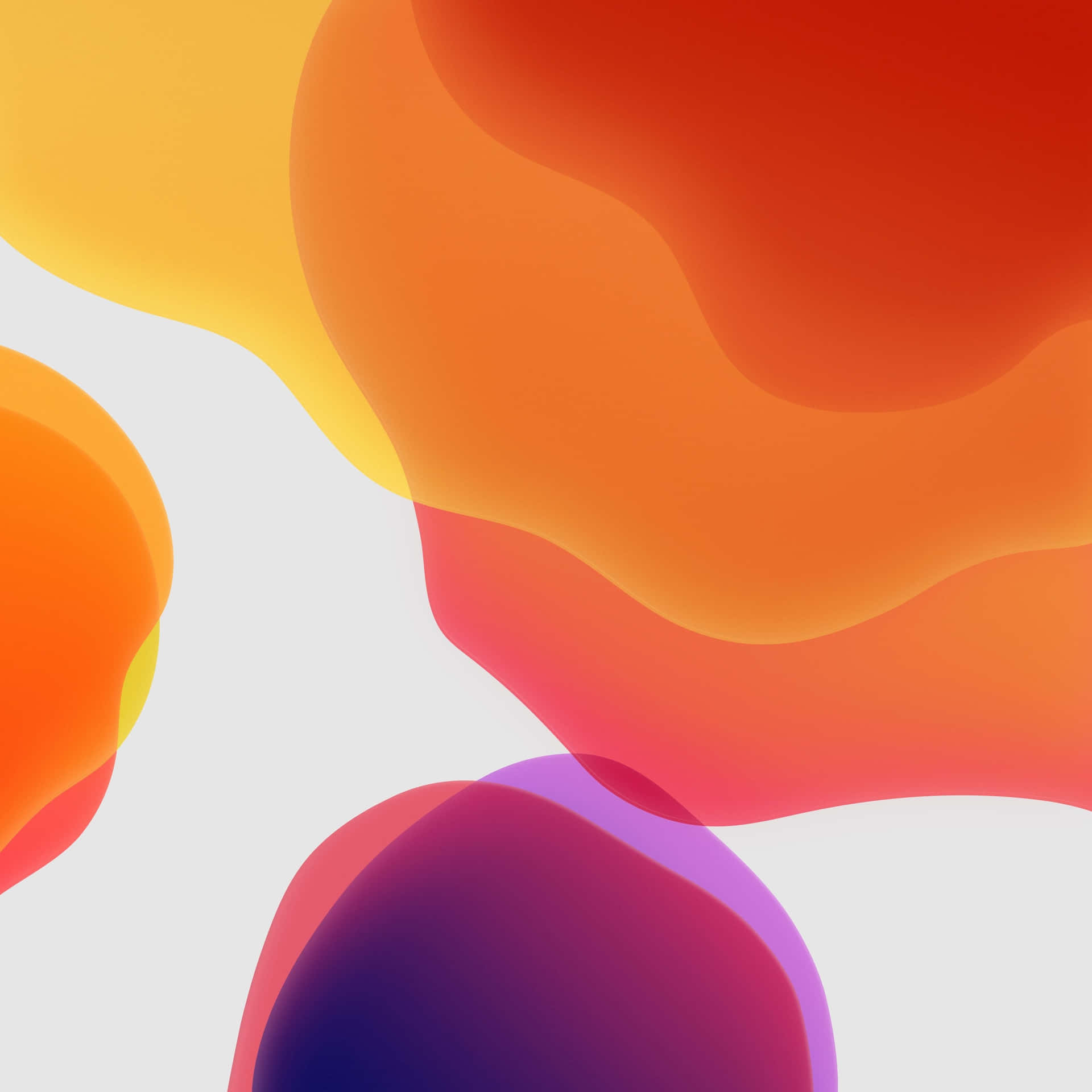 Ios 1 Light Orange And Violet Bubbles