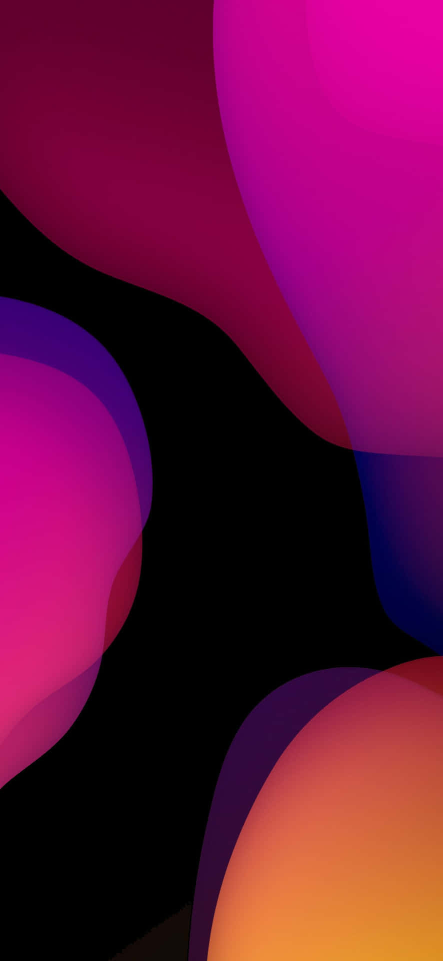 Ios 1 Purple And Red Bubbles Background