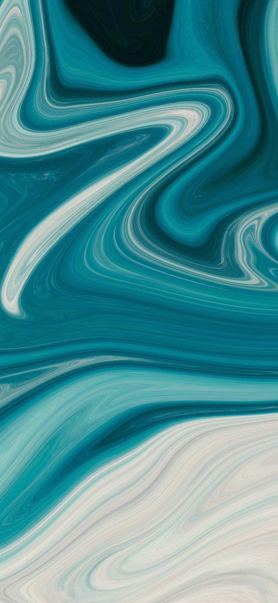 Ios 13 Blue And White Swirl Background