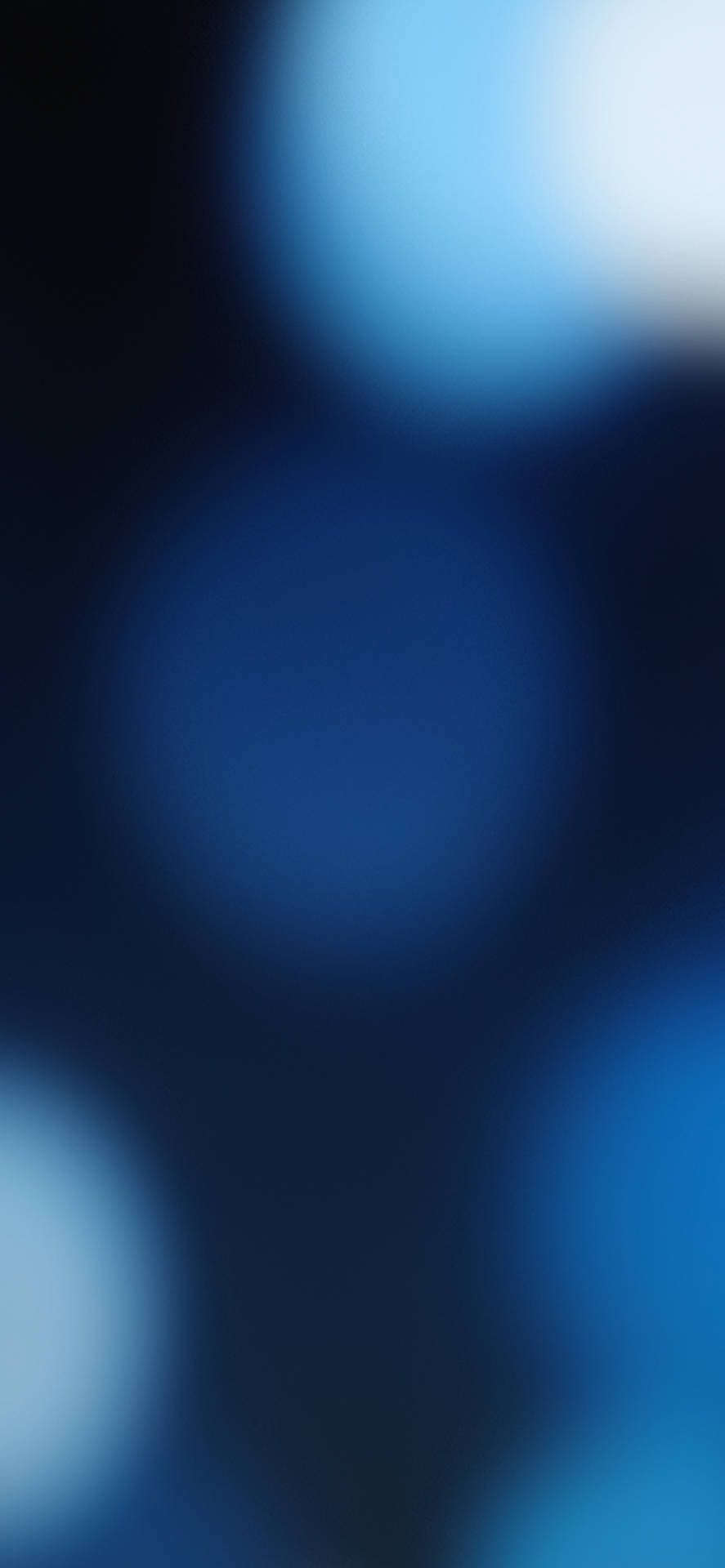 Ios 13 Blue Orb Lights Background
