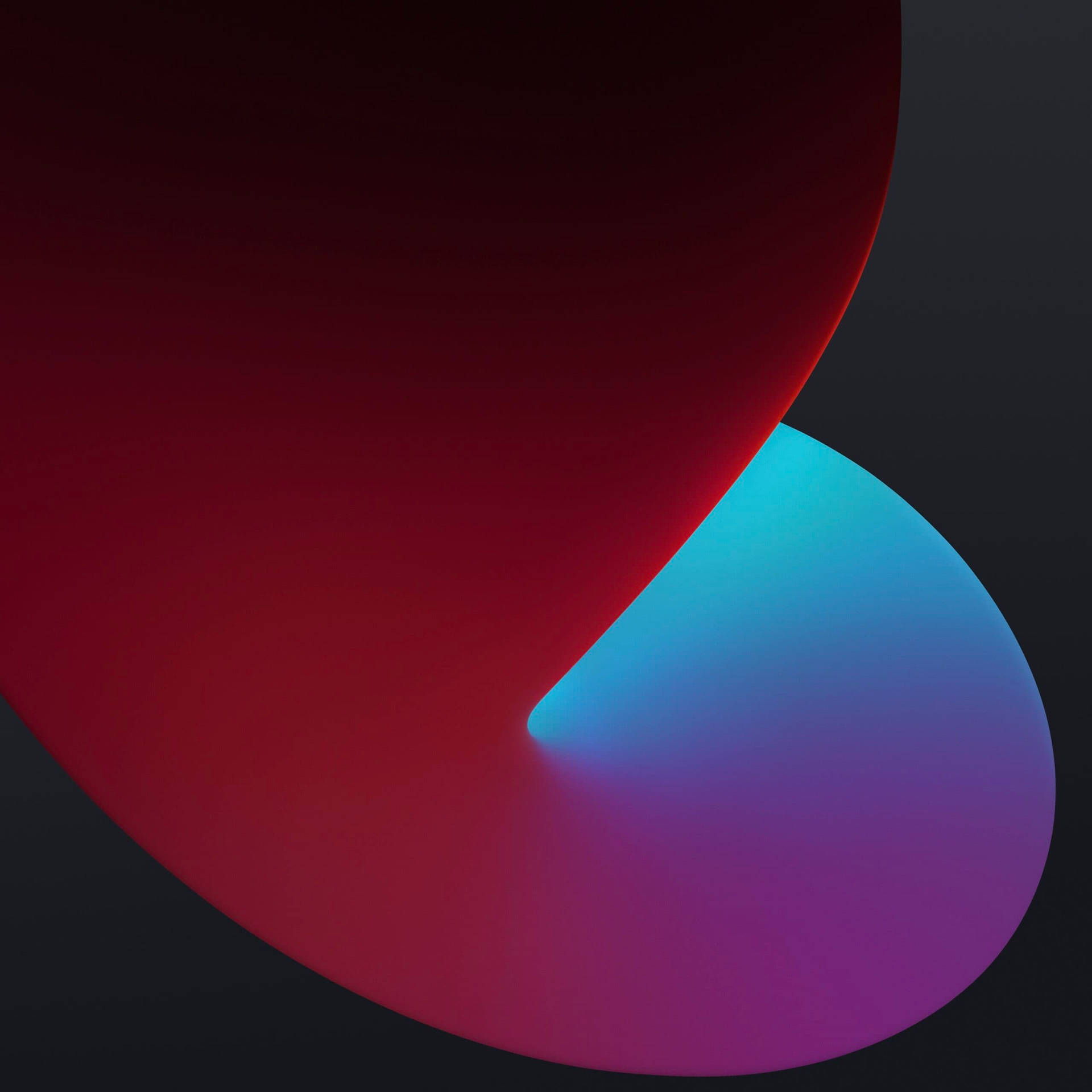 Ios 14 Abstract Shape In Grey Background