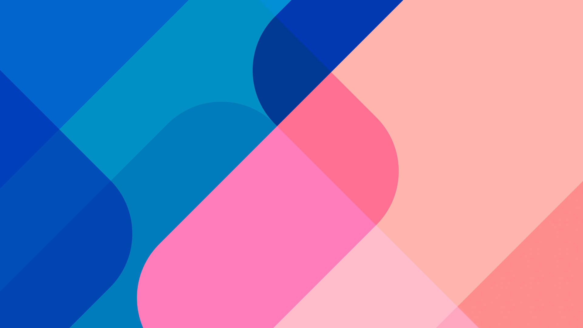 Ios 14 Blue And Pink Abstract Background