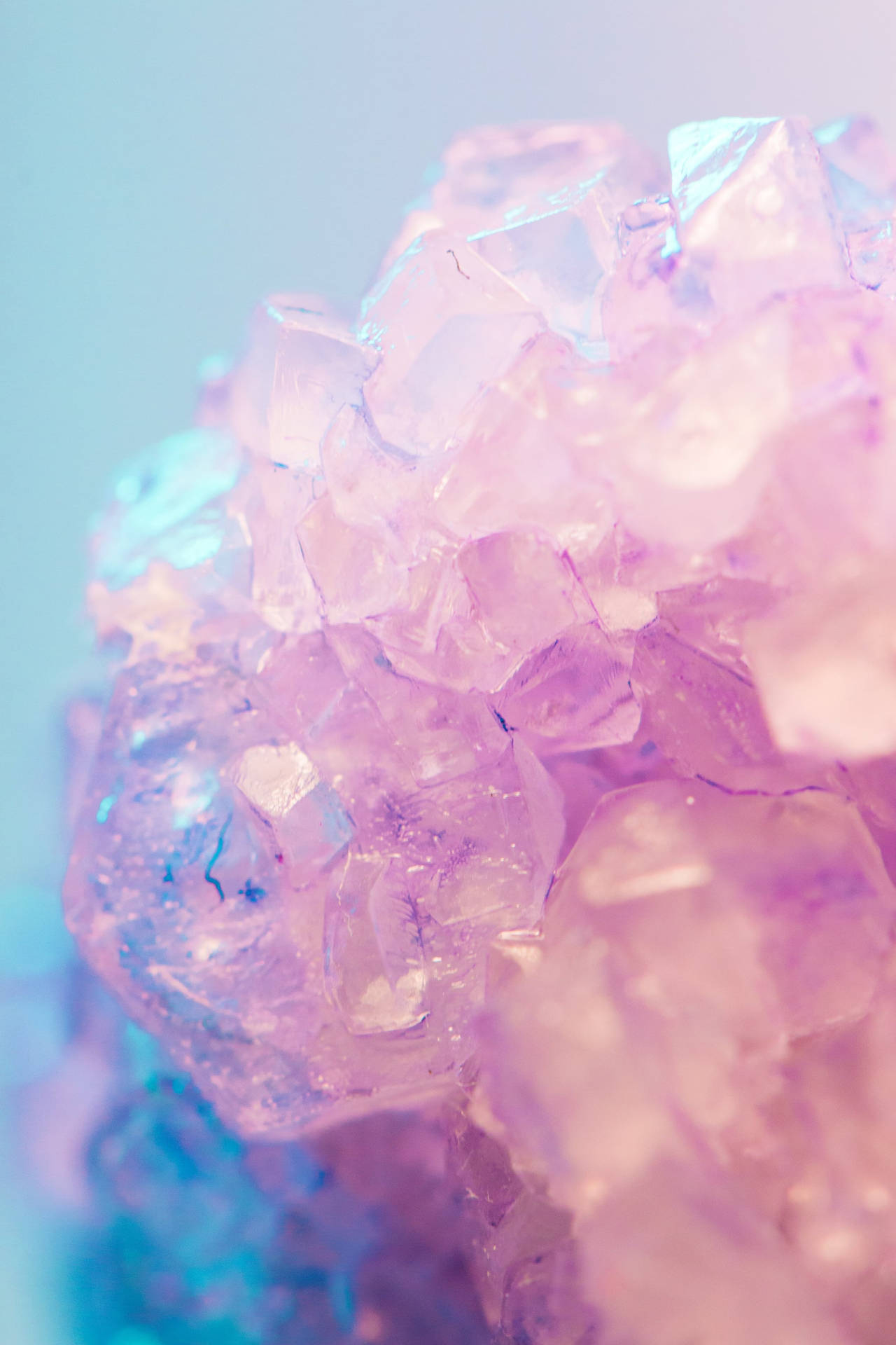 Ios 14 Pink Crystal Background