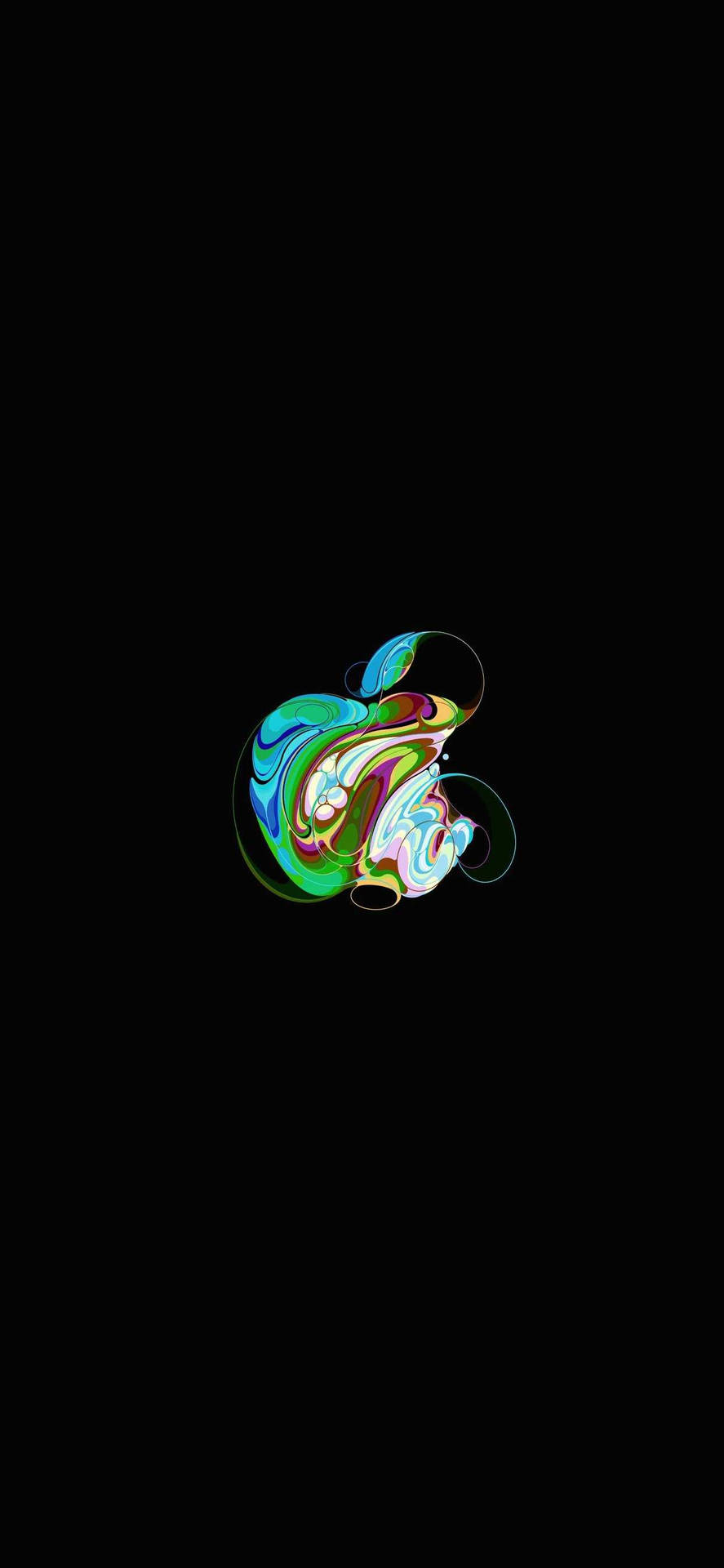 Ios 15 Apple Logo Background