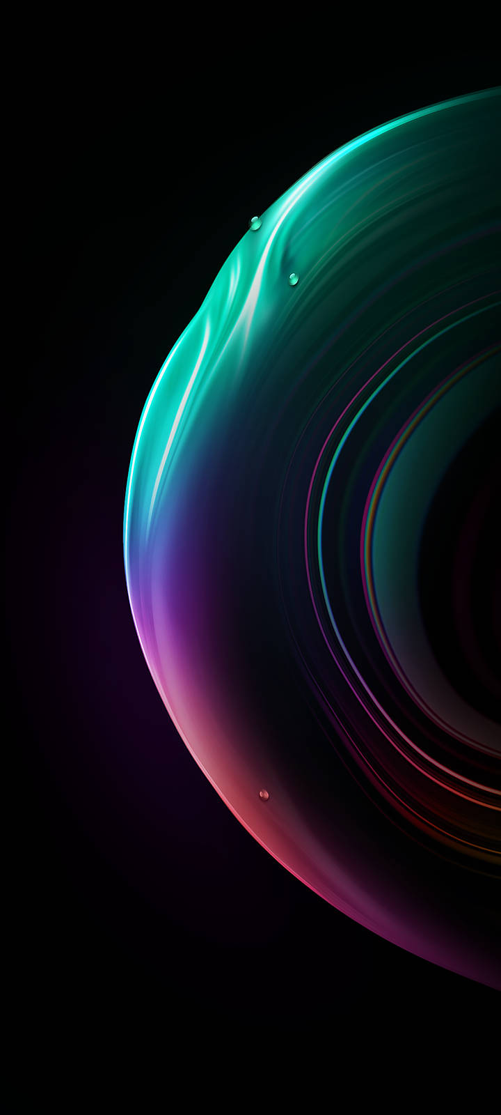 Ios 15 Neon Sphere Background