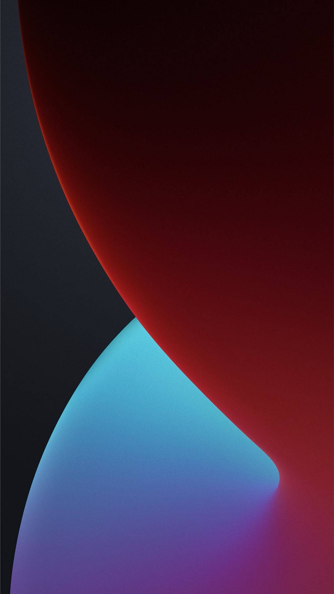 Ios 8 Red And Blue Shapes Background