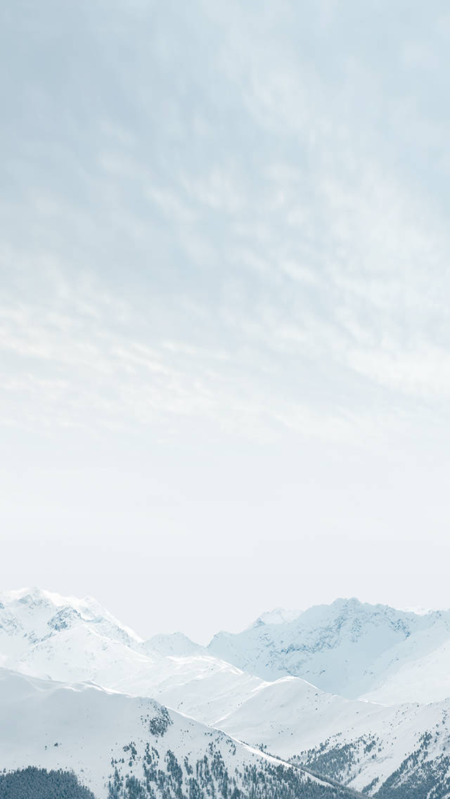 Ios 8 White Snowy Mountain Background