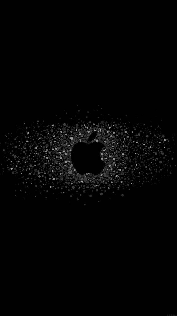 Ios Apple Logo Minimal Dark Iphone Background