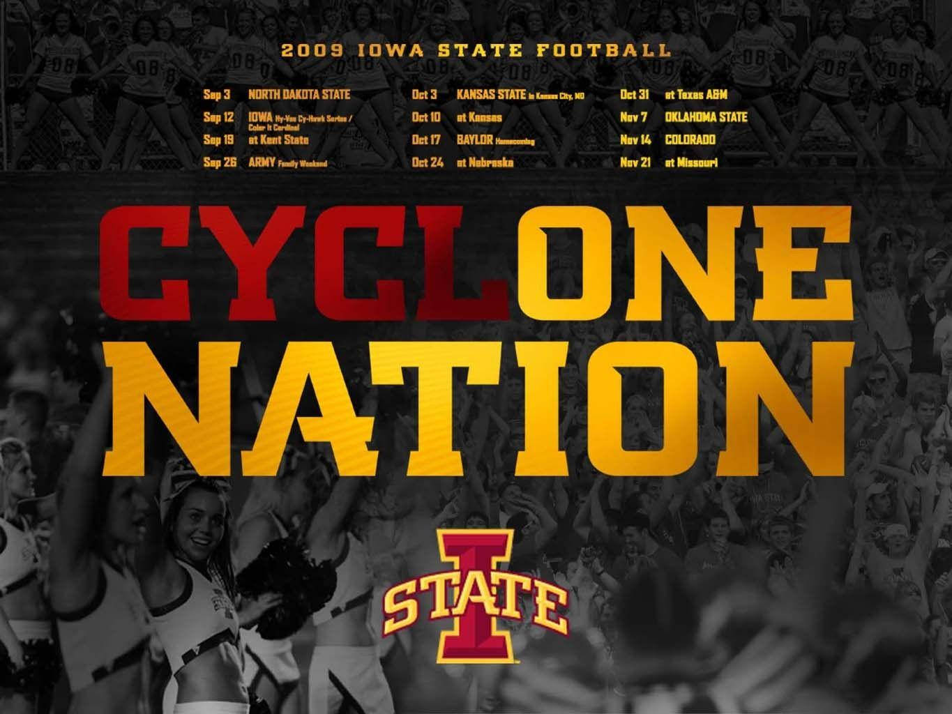 Iowa State University Football Schedule 2009 Background