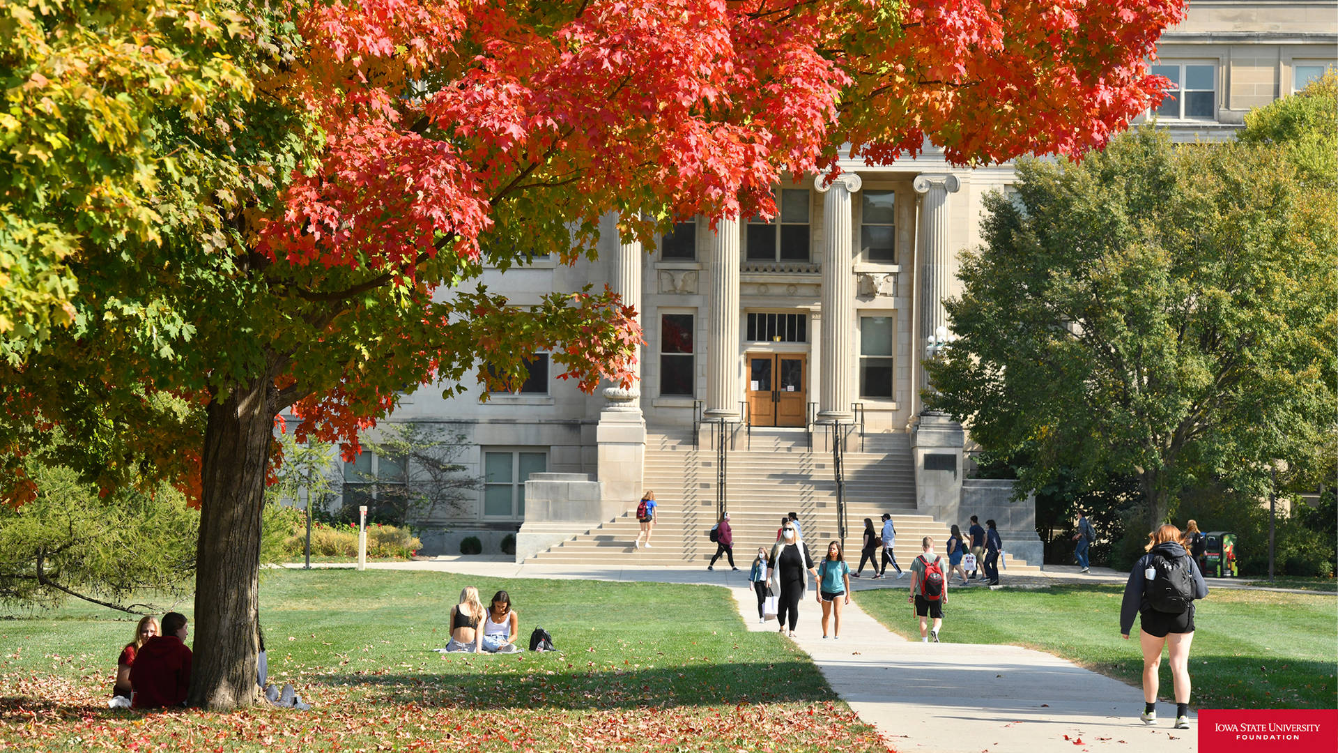 Iowa State University Light Crowd Background