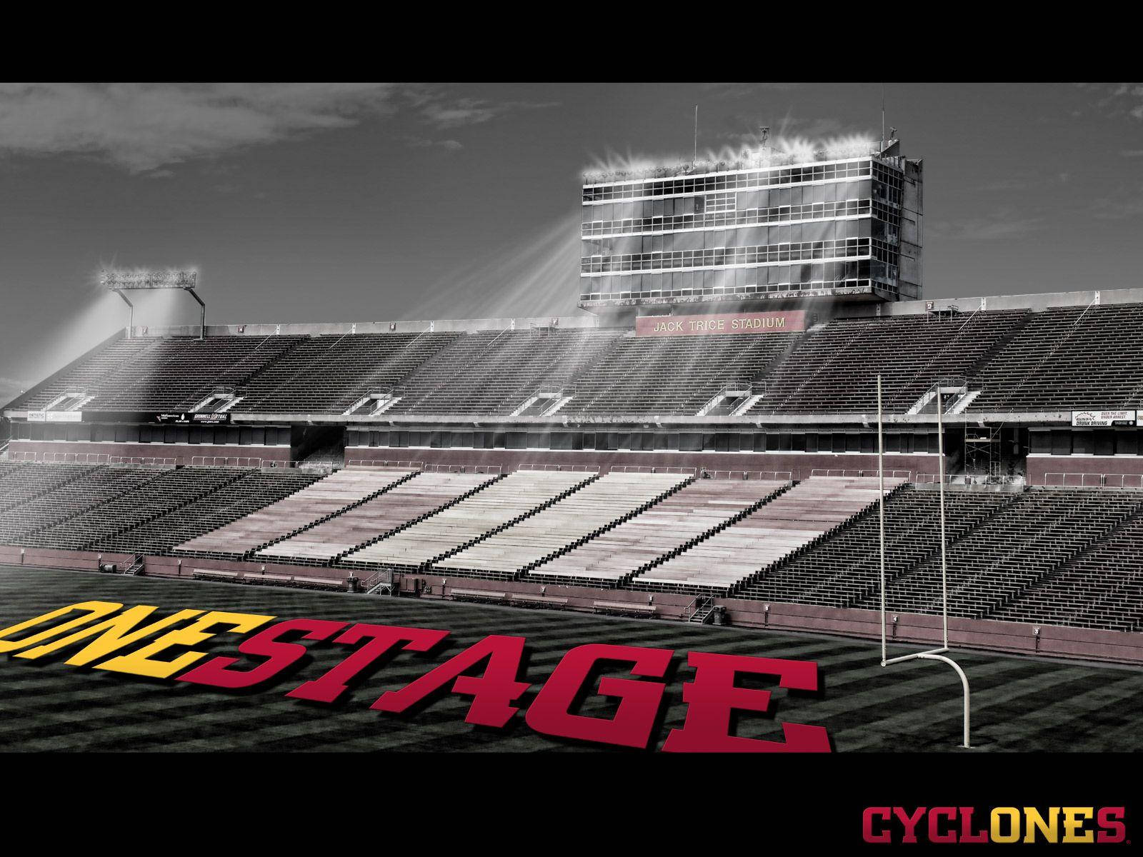 Iowa State University Stadium Art Background