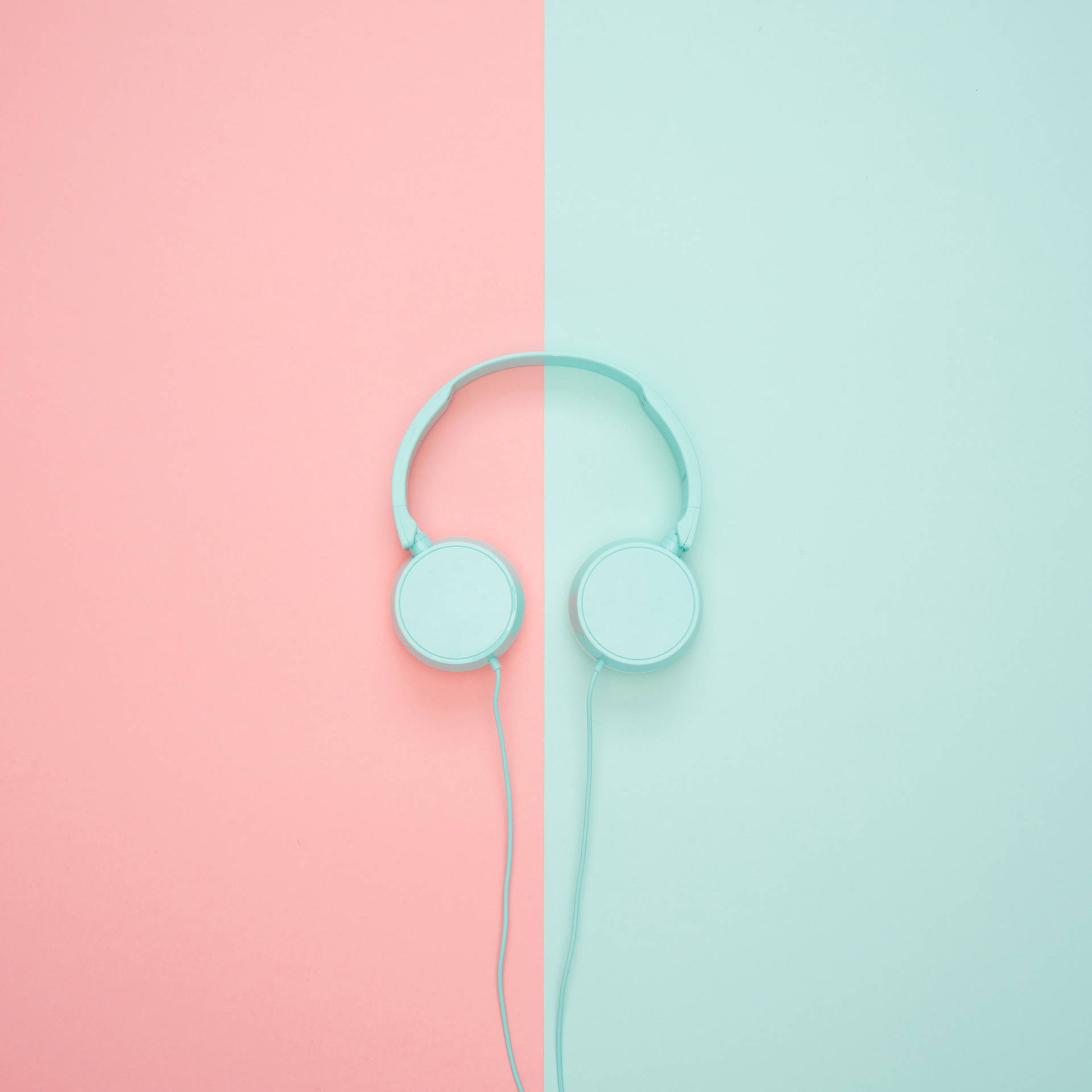 Ipad Pro 12.9 Pastel Turquoise Headphones