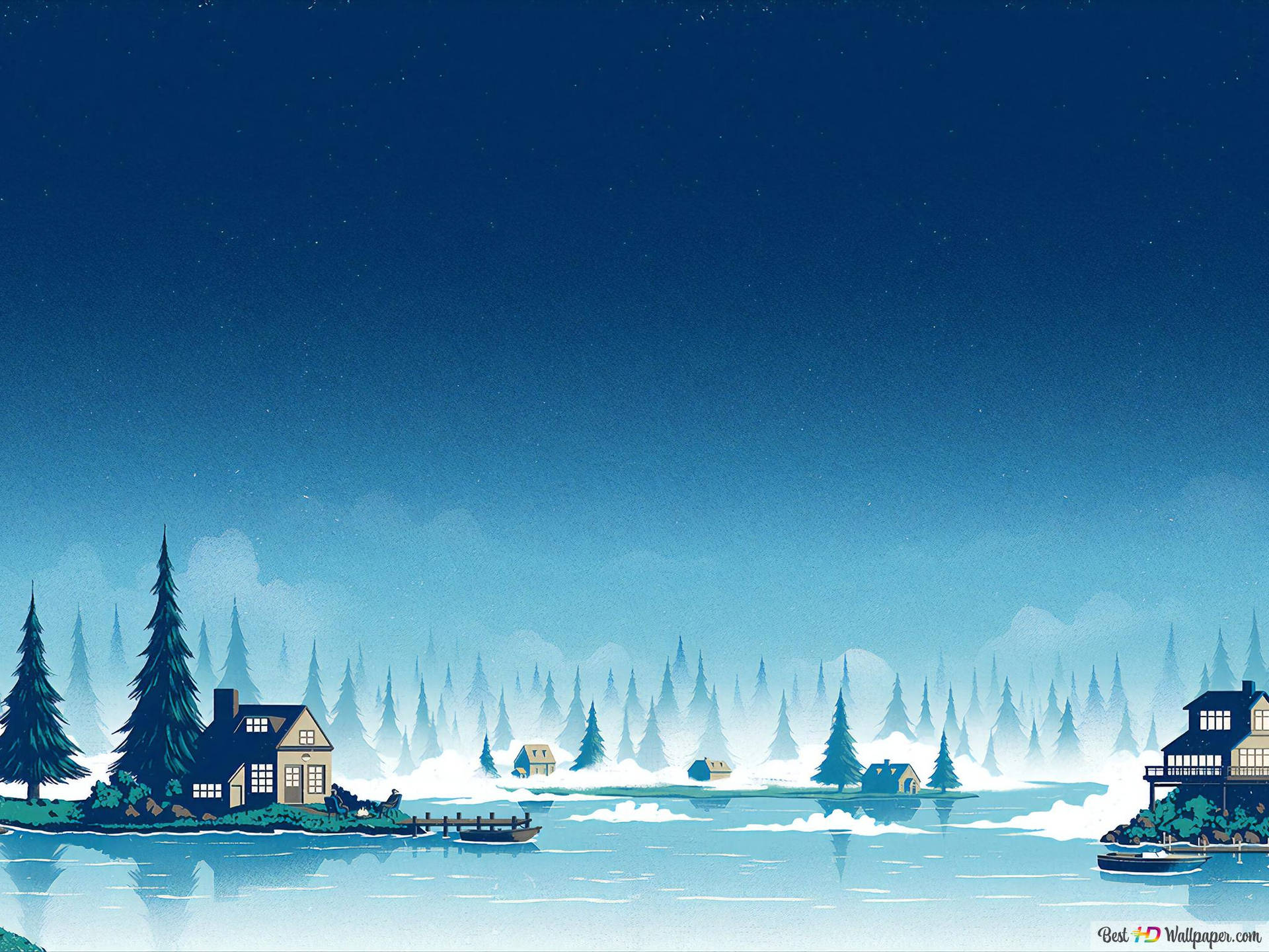 Ipad Pro 12.9 Winter Landscape Art