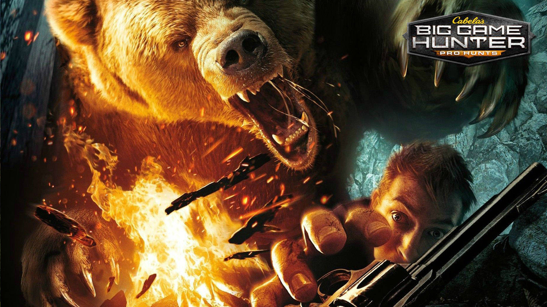 Ipad Pro Bear Chasing Man Background