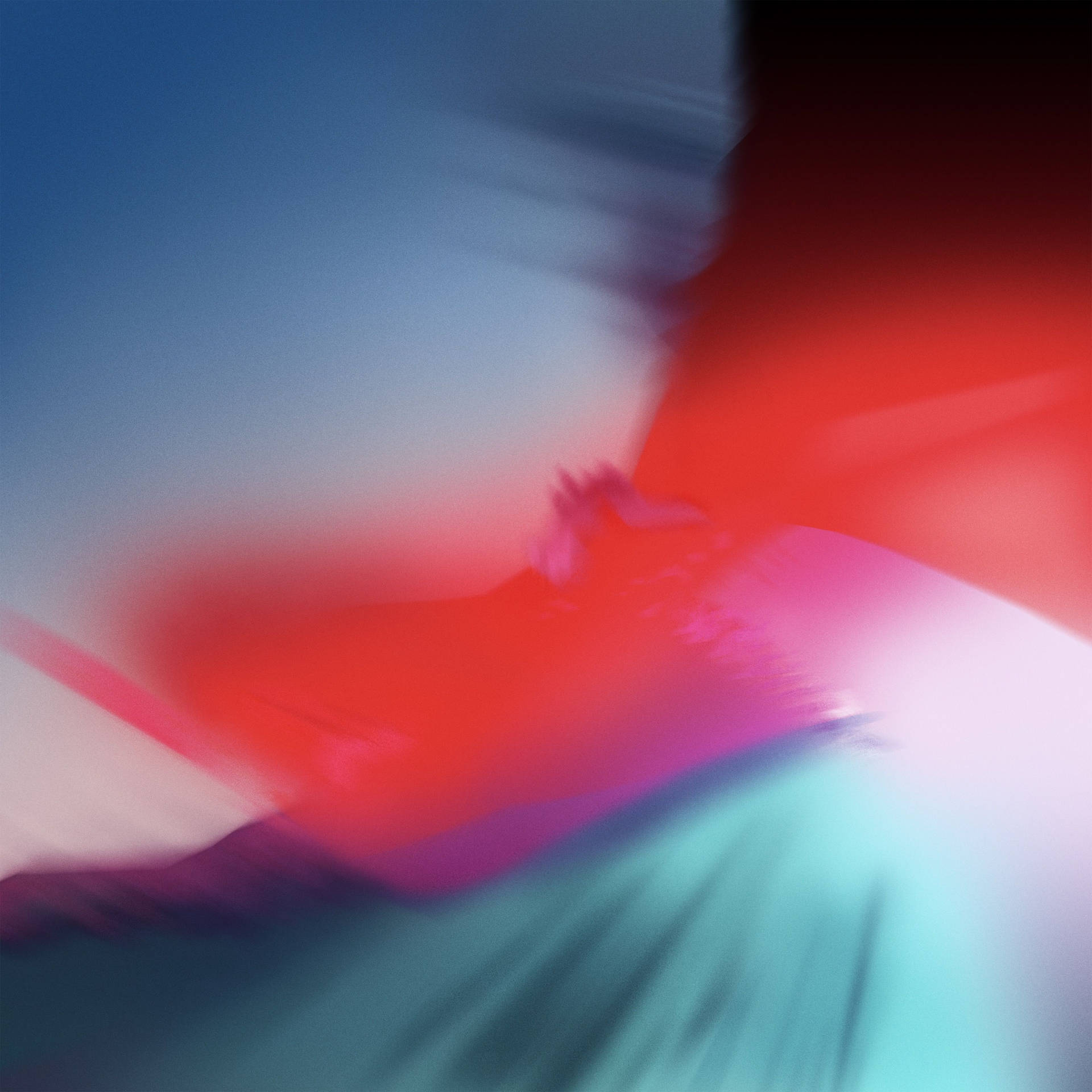 Ipad Pro Blurred Red And Blue Colors