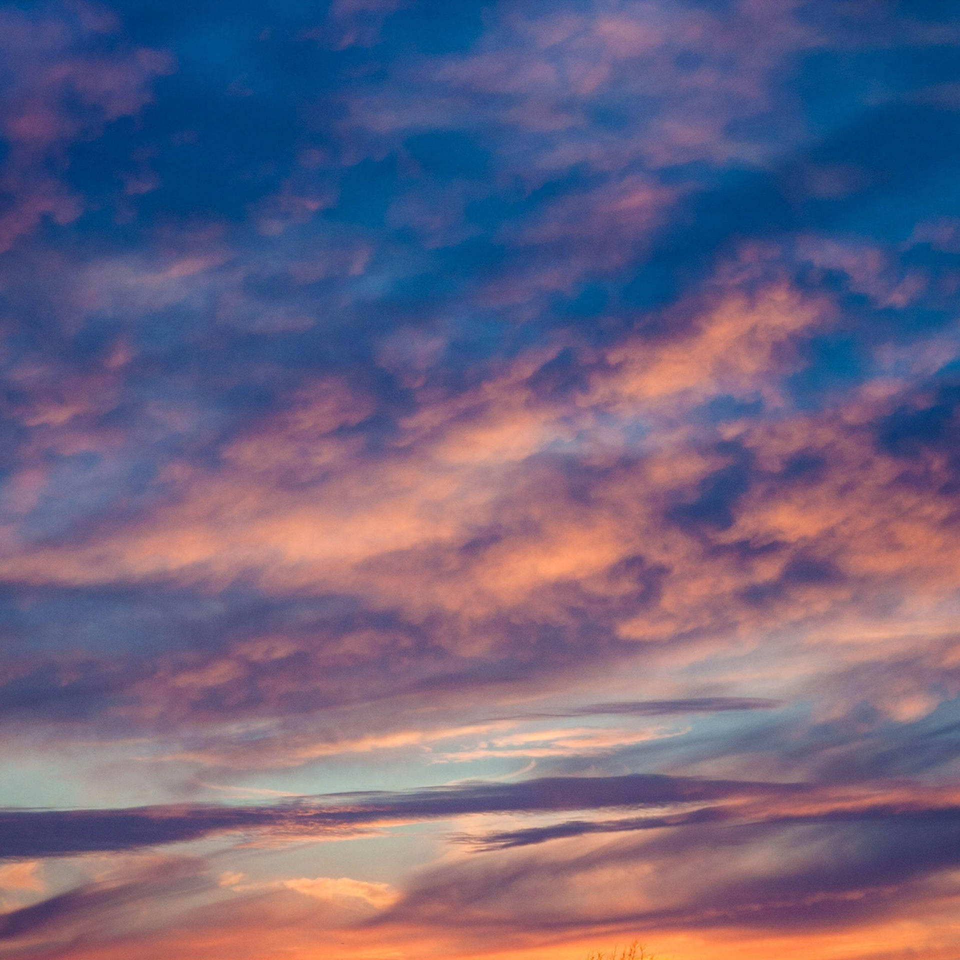 Ipad Pro Cloudy Sky During Sunset