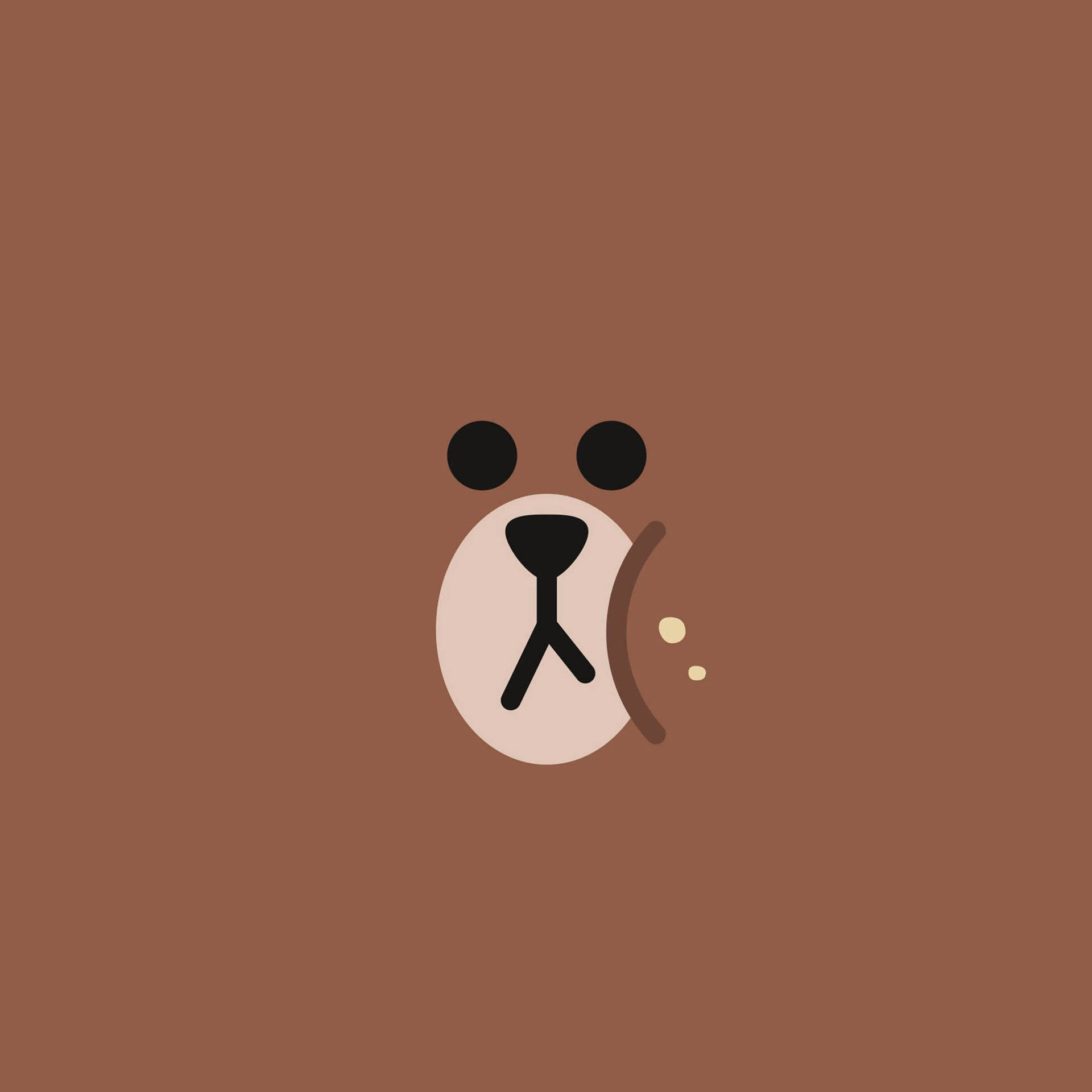 Ipad Pro Cute Bear Face Background
