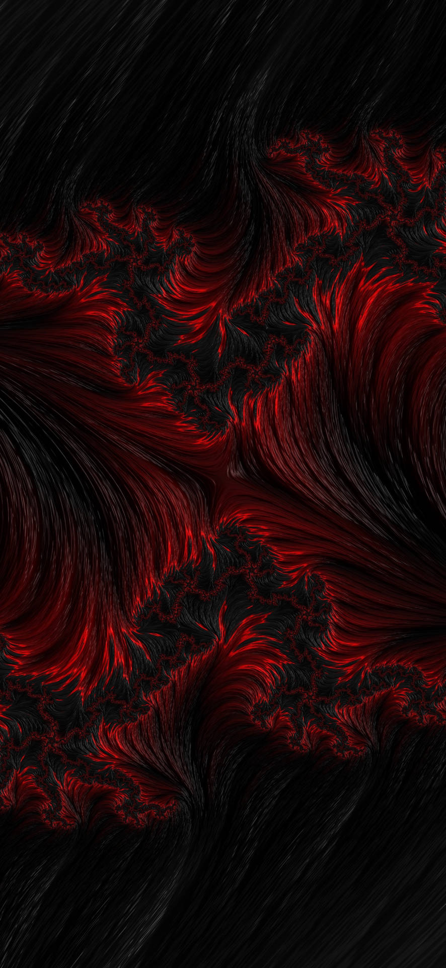 Iphone 11 Black Background With Red Abstract Art Background
