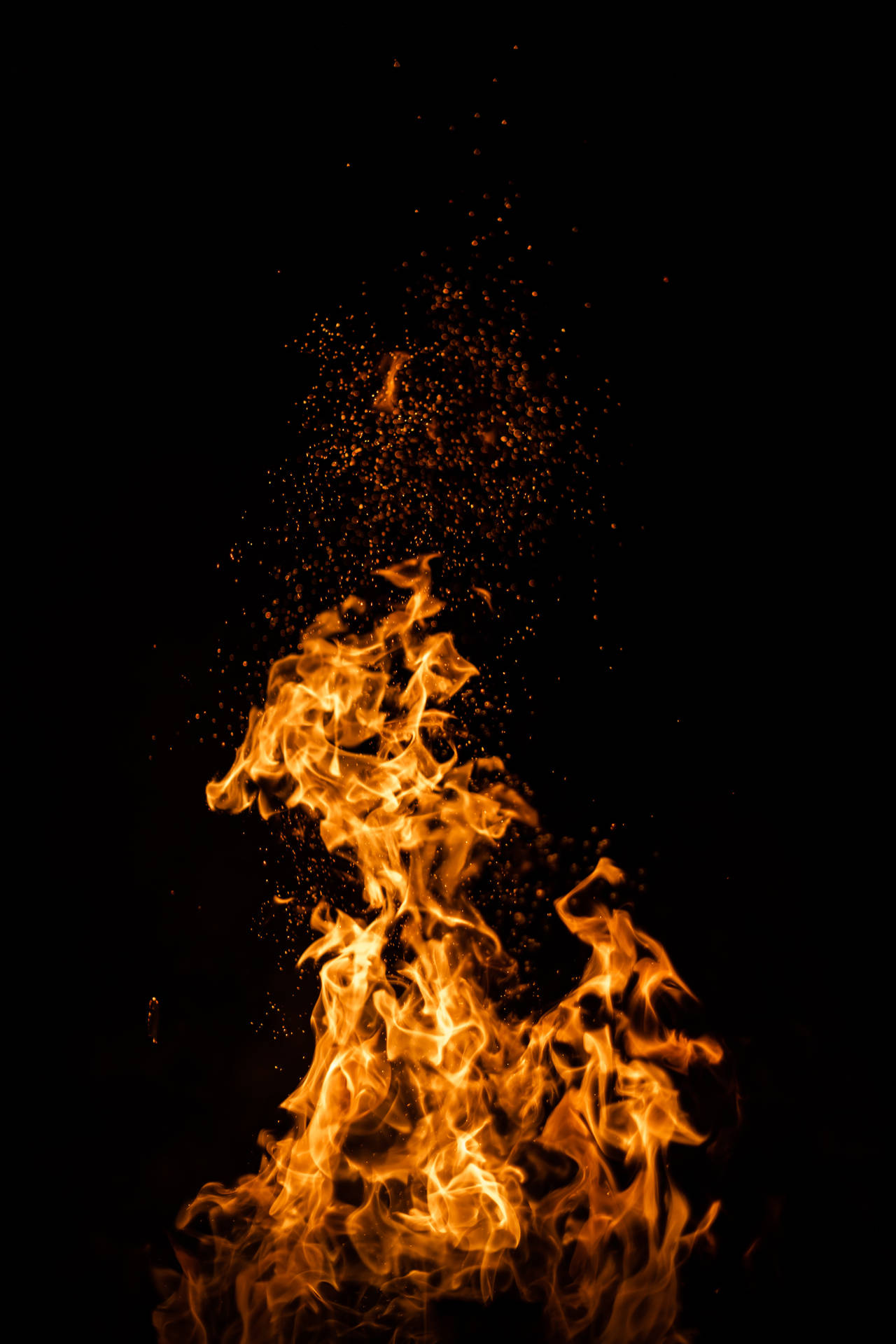 Iphone 11 Black Bonfire Background Background