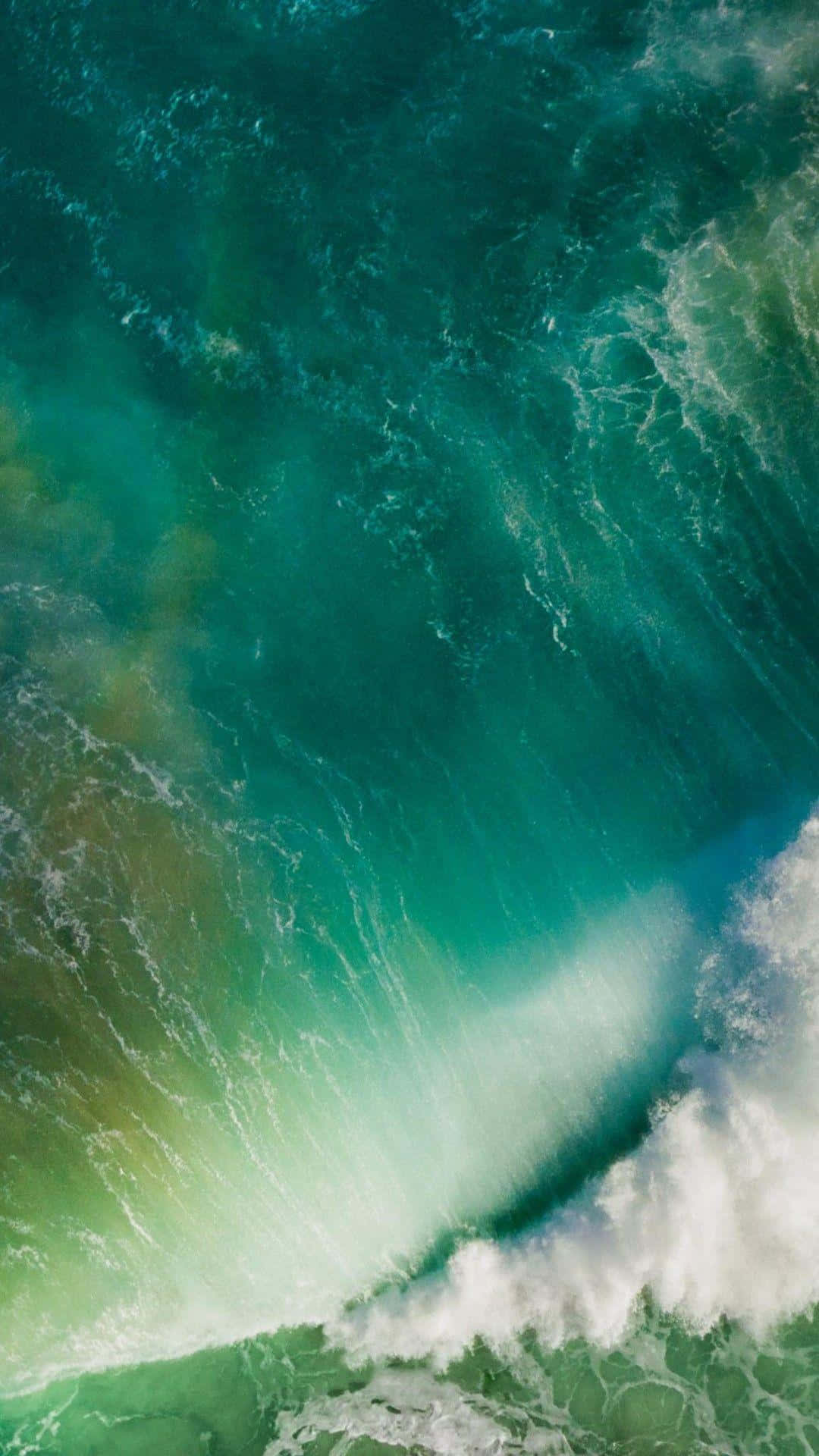Iphone 11 Green Ocean Wave Background