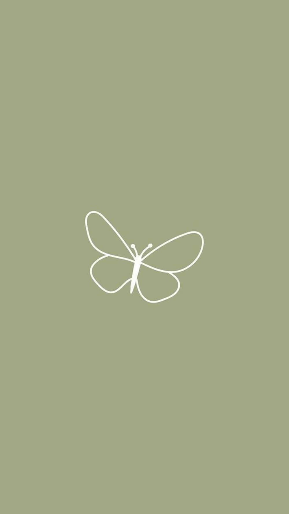 Iphone 11 Green Transparent Butterfly