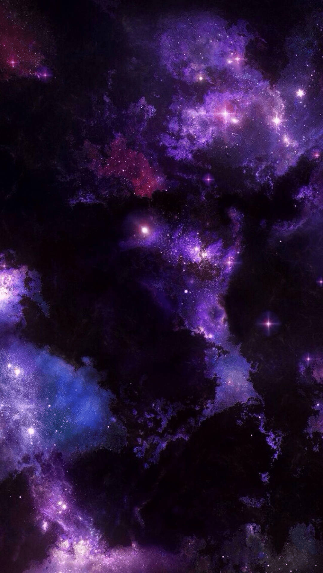 Iphone 11 Purple Cosmic Clouds Background